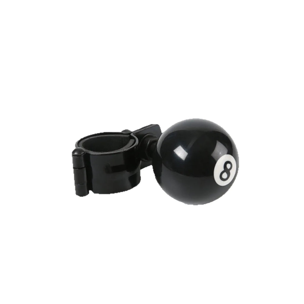 Black 8 Ball Steering Wheel Spinner Knob Universal For Car or Semi Truck Tractor Grip Booster Turning Handle Accessory