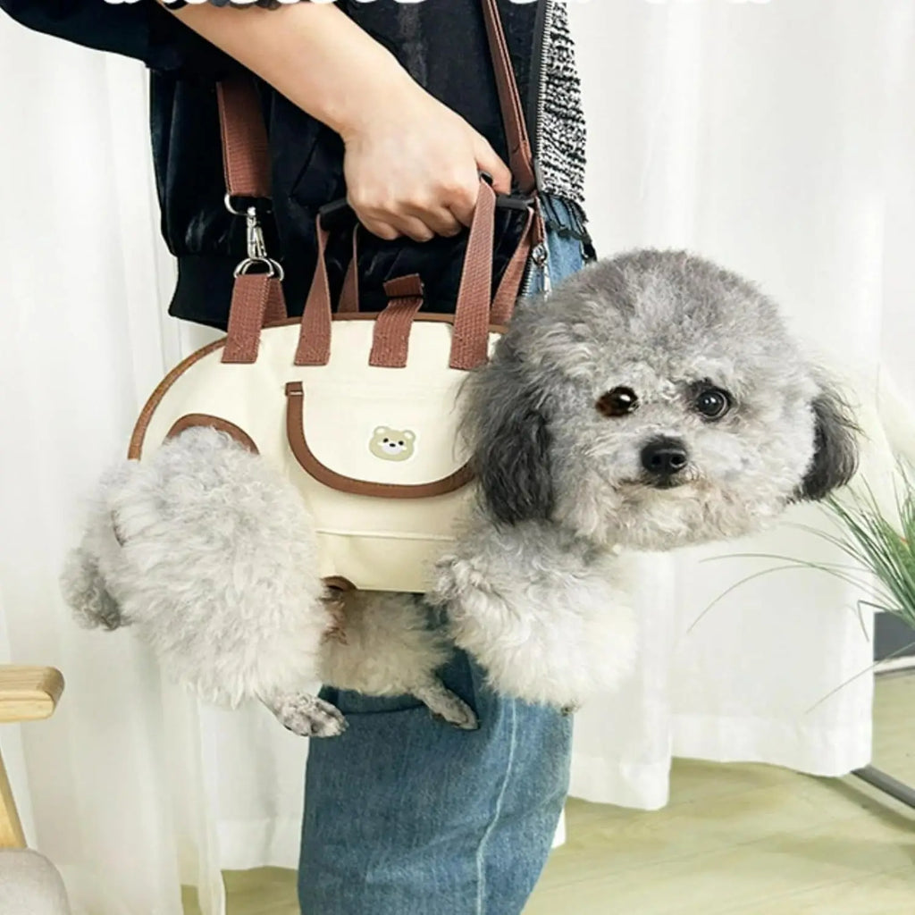 Adjustable Dog or Cat Carrier Backpack Breathable Pet Travel Bag for Small Medium Dogs Cats Outdoor Hiking Walking Camping