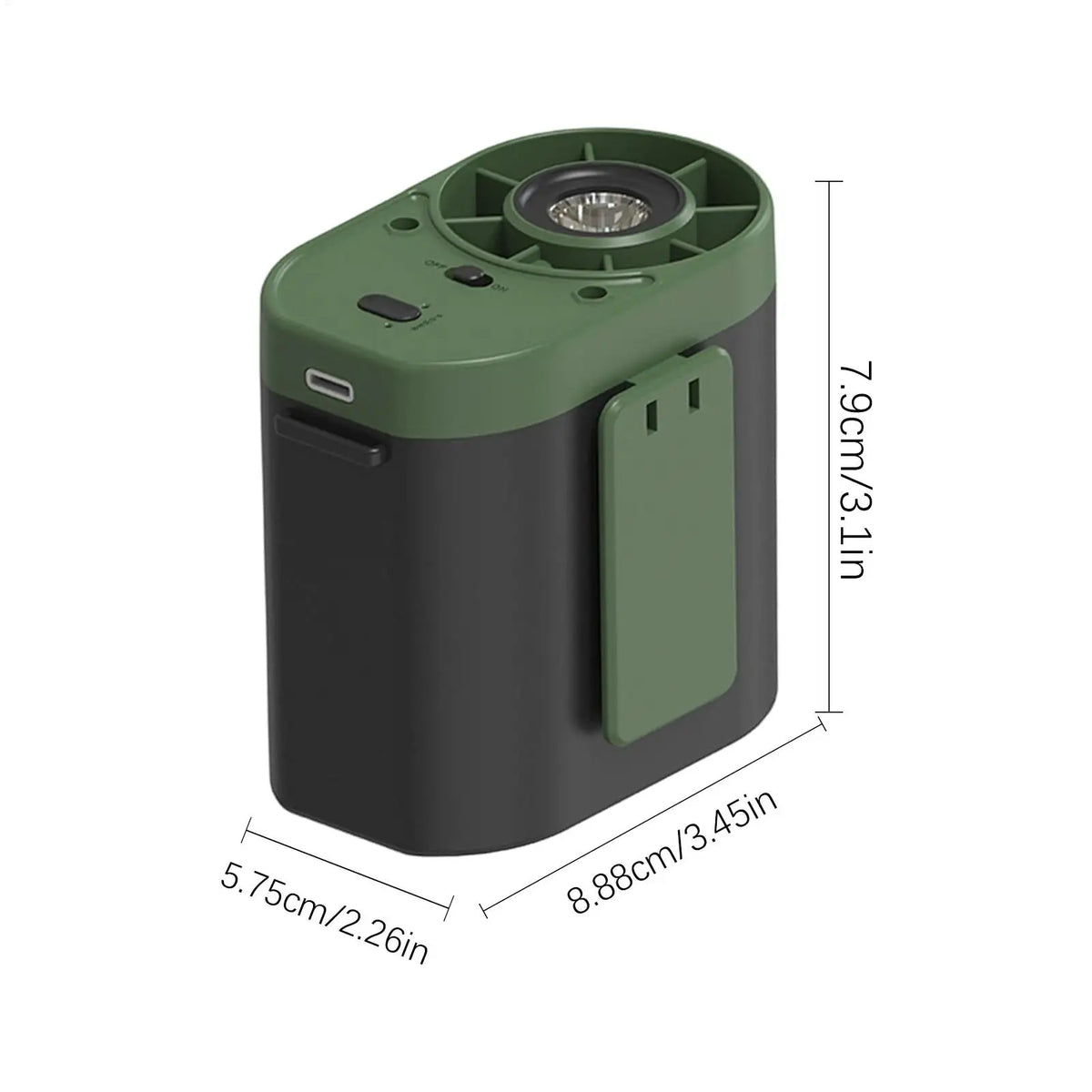 Waist Fan Rechargeable Personal Quiet Air Cooler With Light Waist Fan Clip On For Outdoor Travel Beach Home Hiking