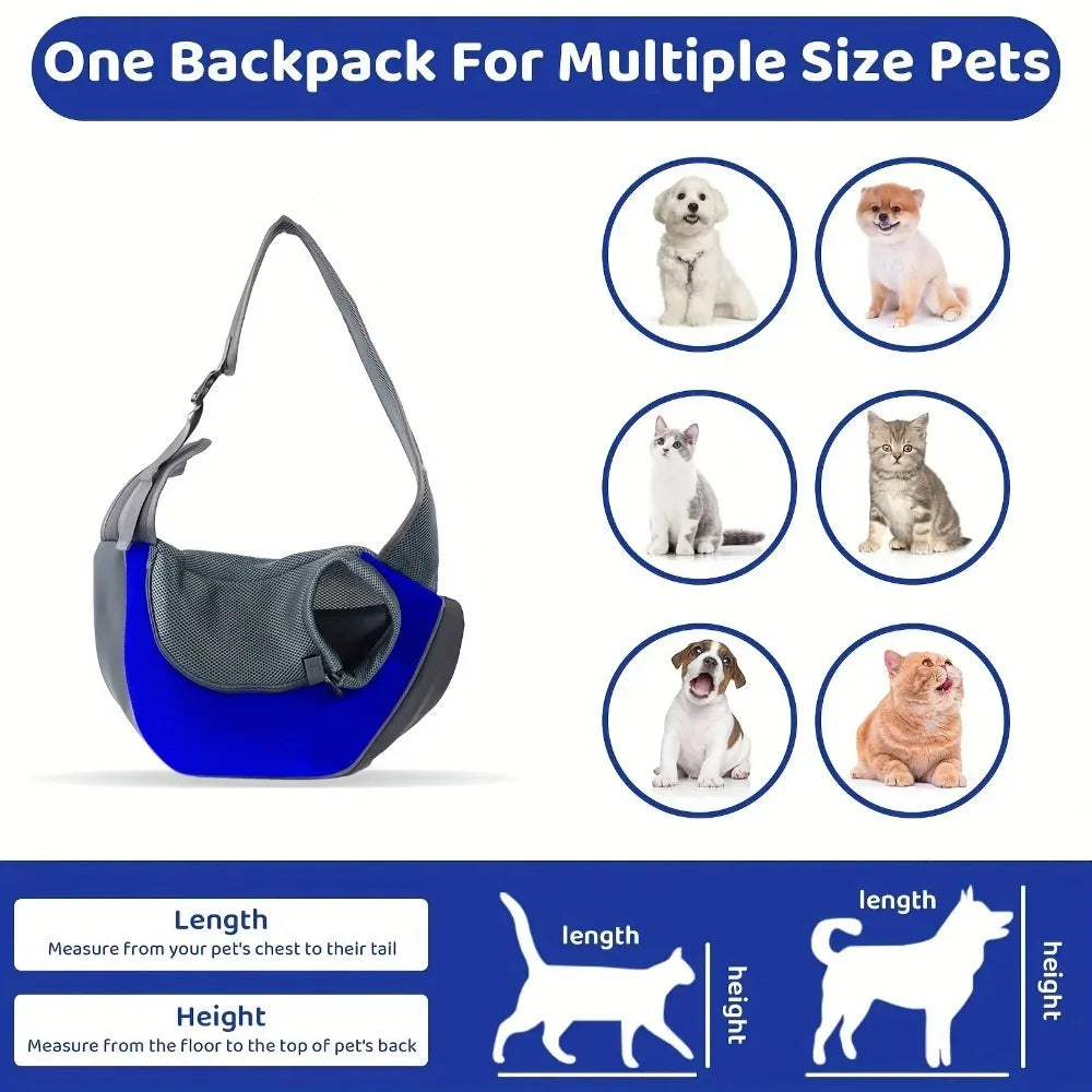Dog Outdoor Backpack Breathable Mesh Crossbody Bag Puppy / Small Dog / Cat / Any Pet Buddy Can Travel Along Hiking Camping Outdoor Long Distance Travel With Pet Pet Carrier