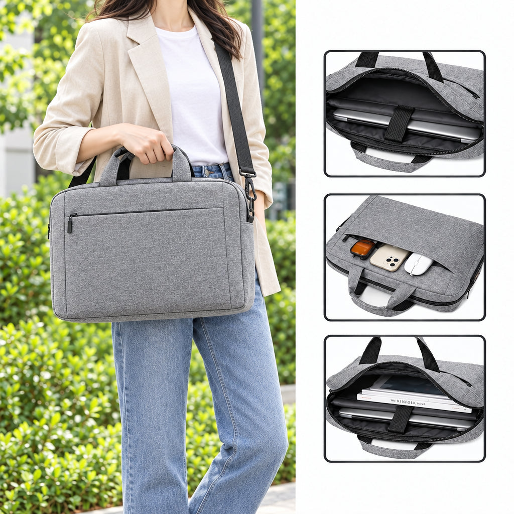 Durable waterproof Oxford cloth briefcase large capacity shoulder cross-body bag business computer bag