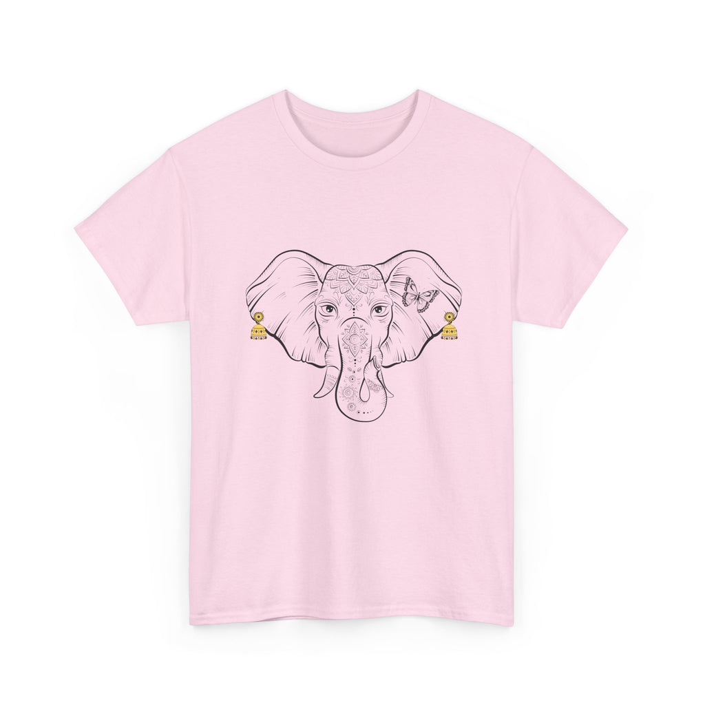 Elephant With Earrings Heavy Cotton Shirt