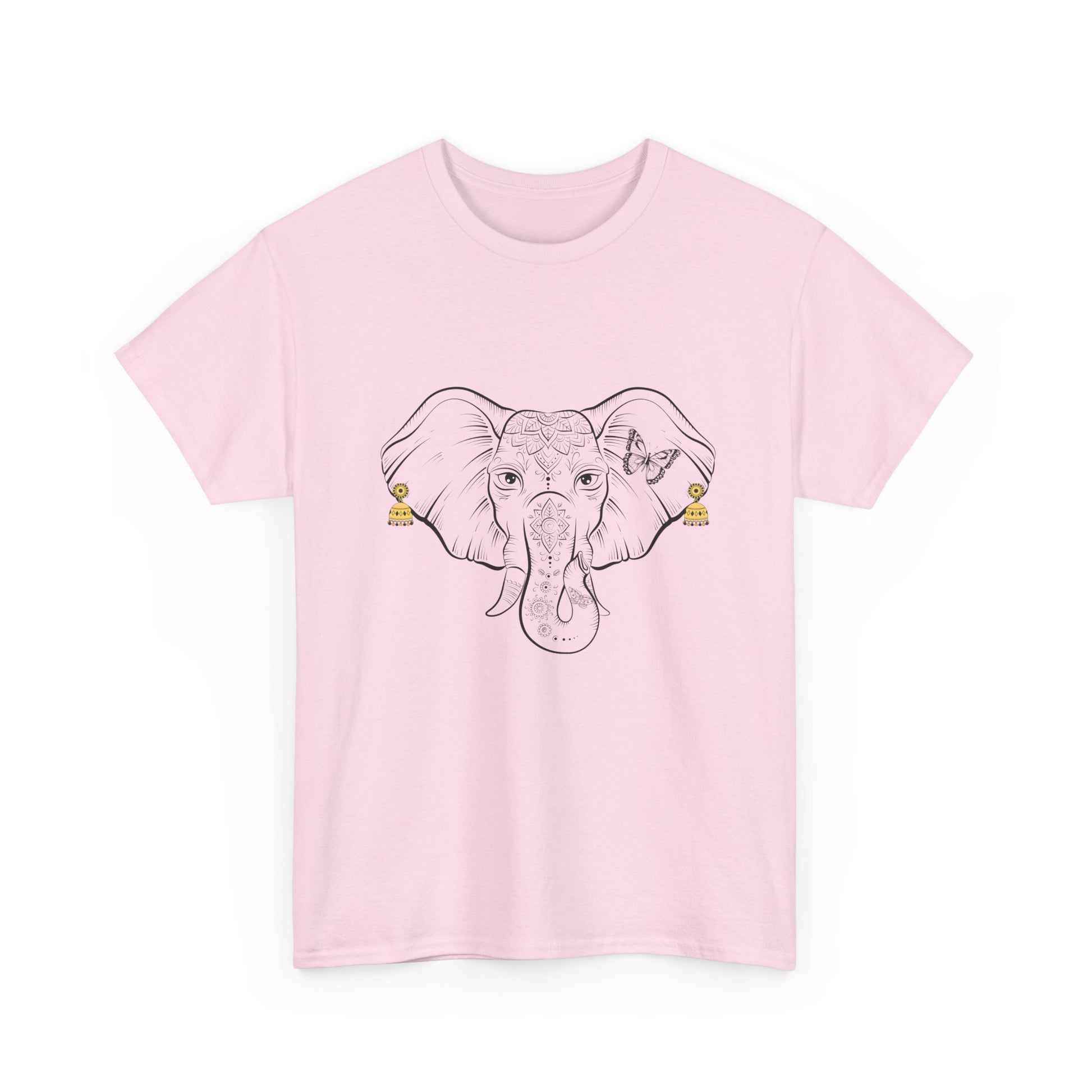 Elephant With Earrings Heavy Cotton Shirt