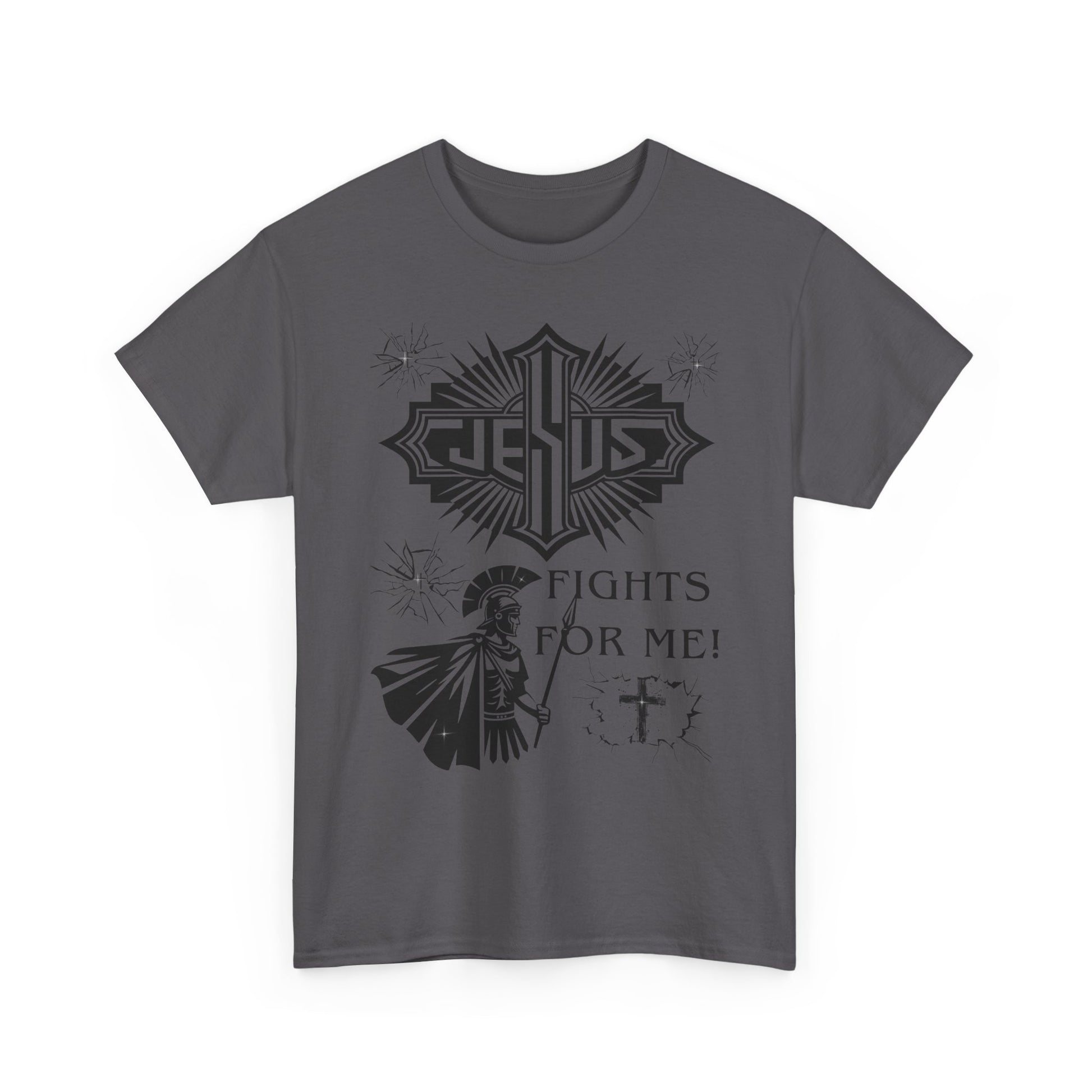 Jesus Fights For Me Cotton T-Shirt