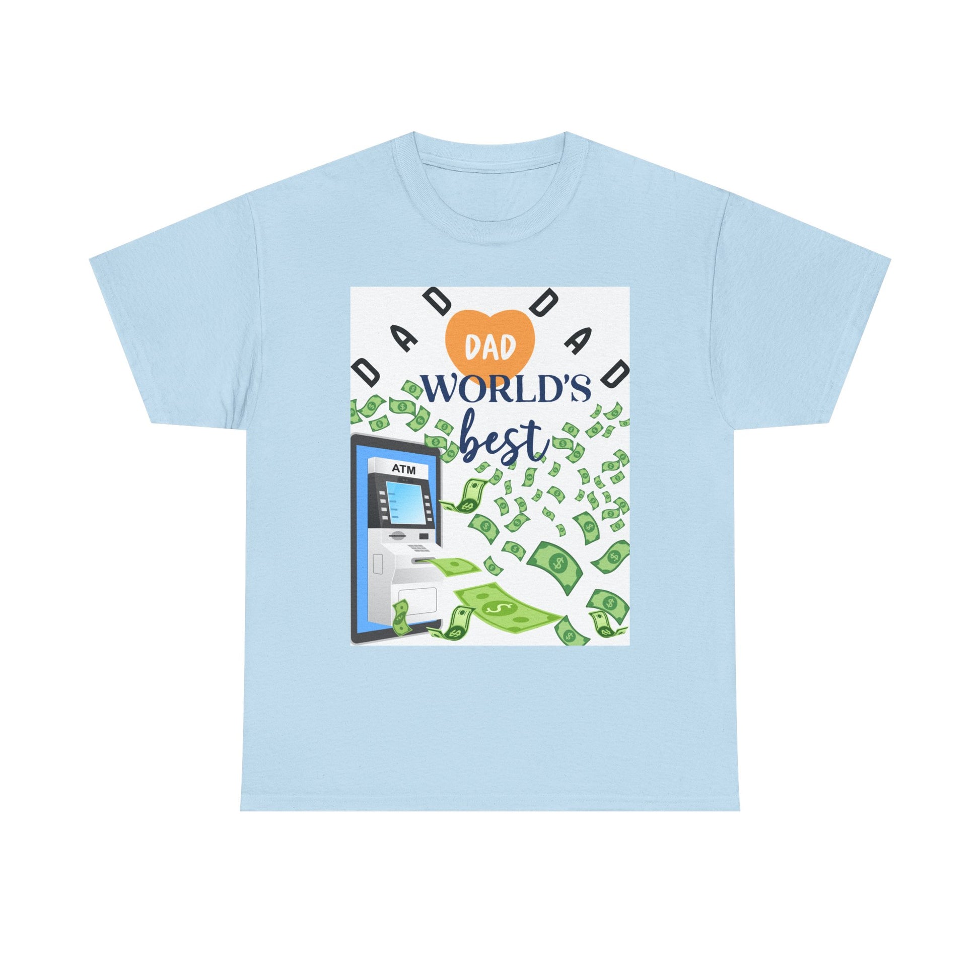 Dad World Best ATM Quality Cotton Tee Shirt
