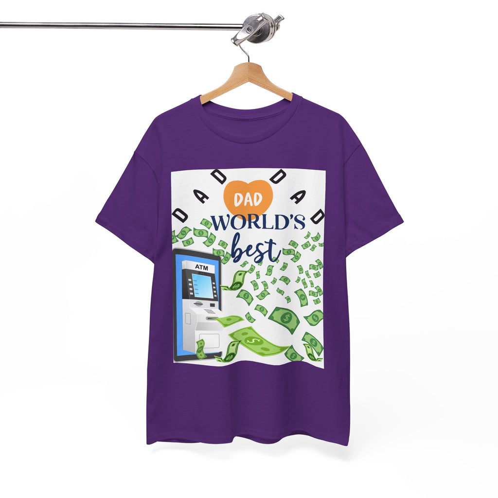 Dad World Best ATM Quality Cotton Tee Shirt