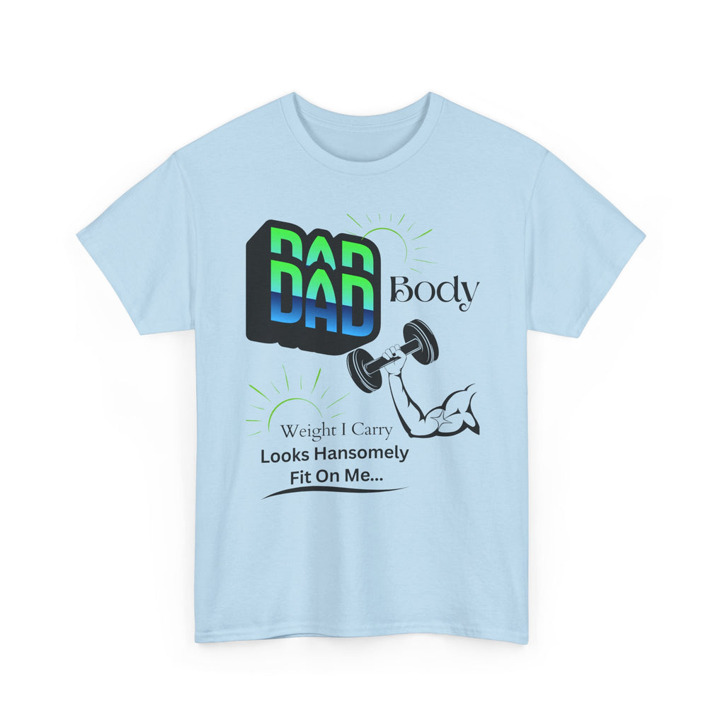 Hansomely Fit Dad Cotton Crew Tee Shirt Transparent Dseign