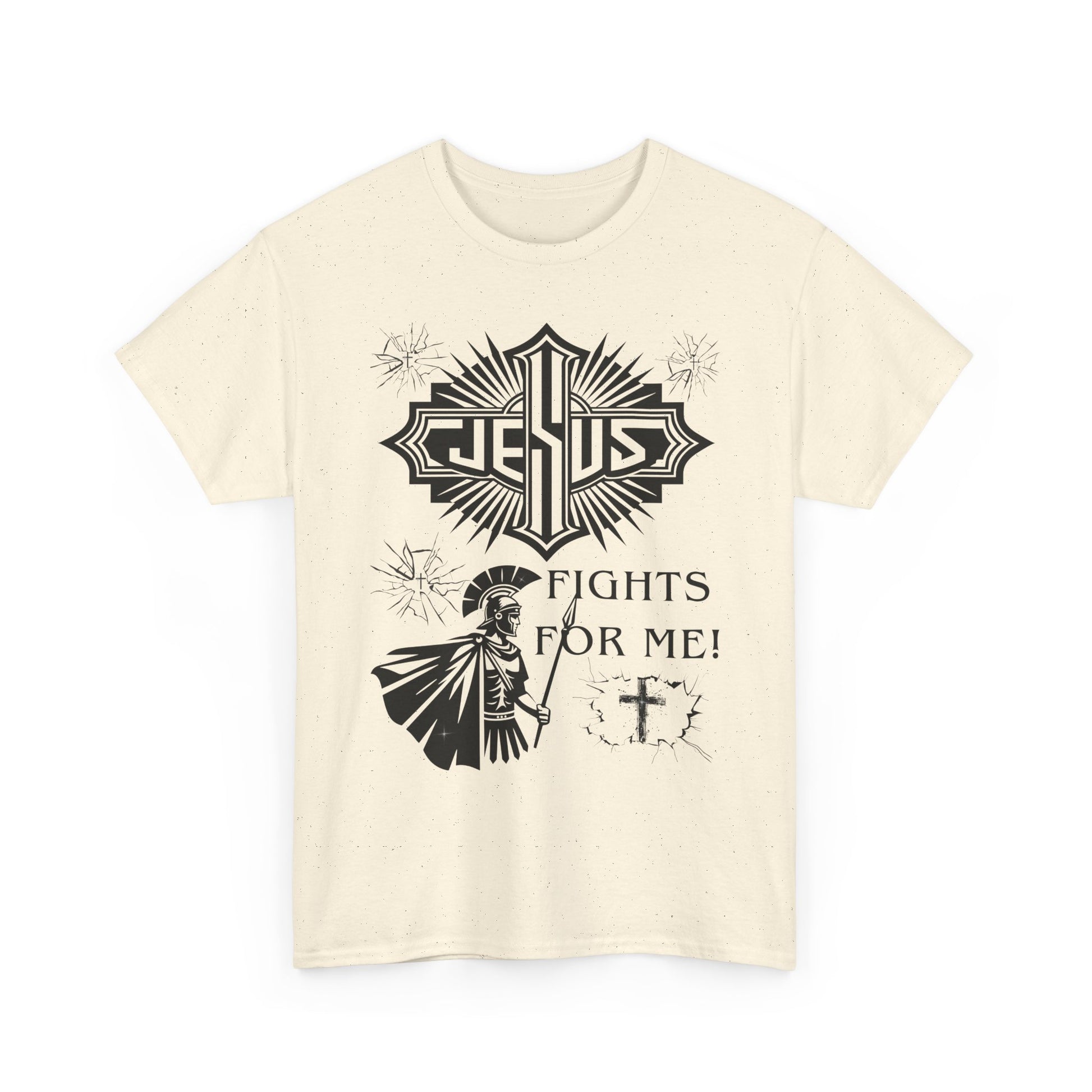 Jesus Fights For Me Cotton T-Shirt
