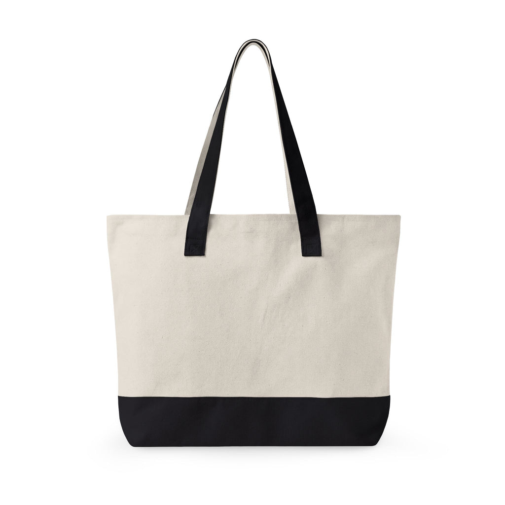 Zippered Canvas Tote Carry Shoulder Bag