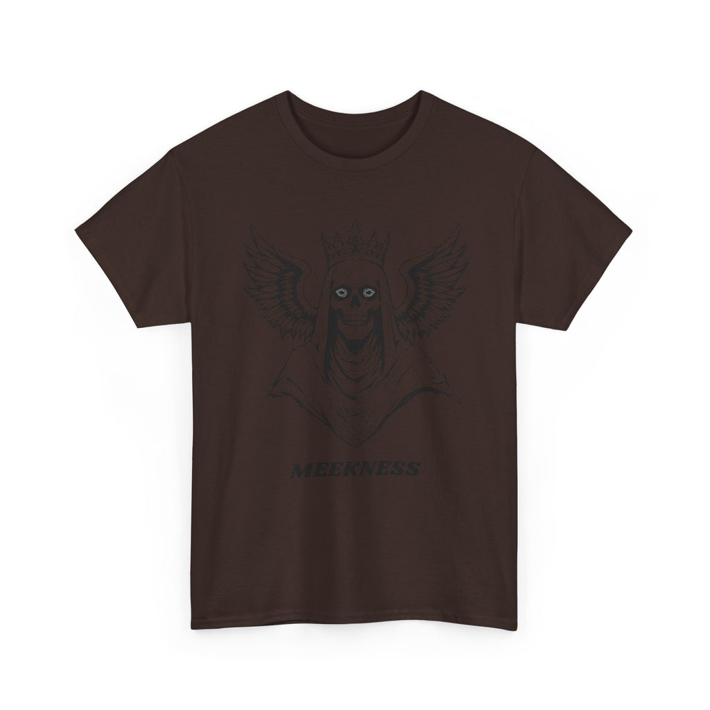 Skull Crown Wings Cotton Tee Shirt Transparent