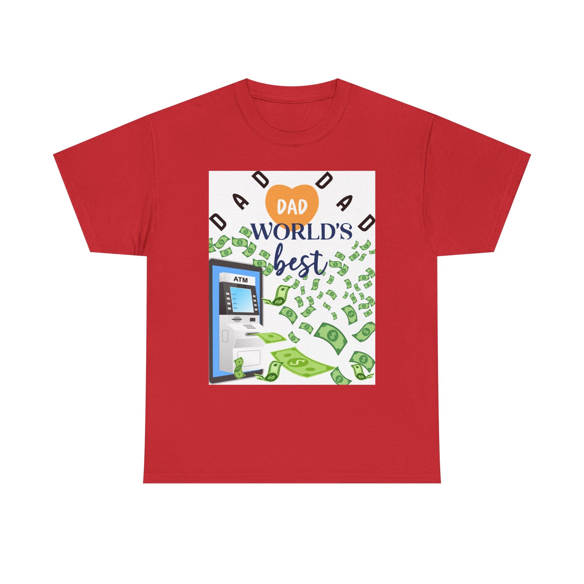 Dad World Best ATM Quality Cotton Tee Shirt