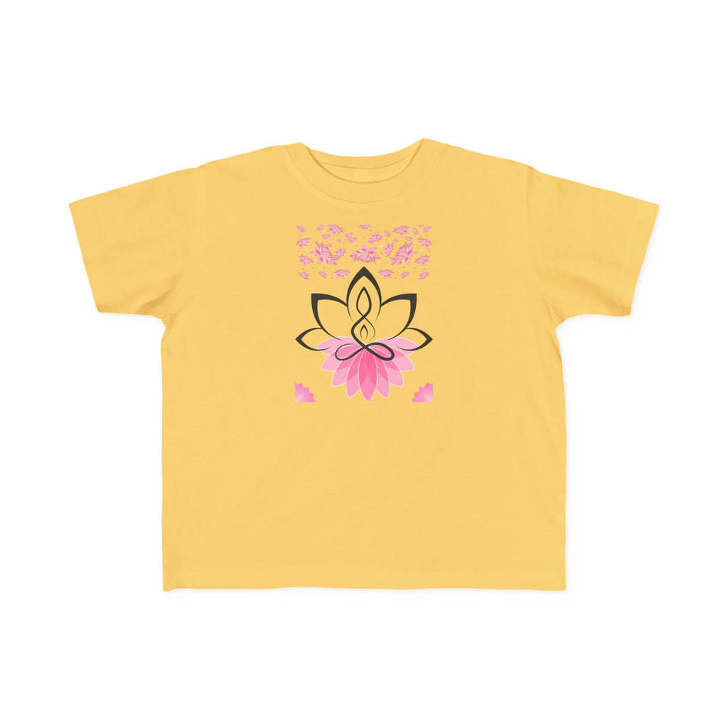 Toddler's Jersey Tee Shirt Lotus Yoga