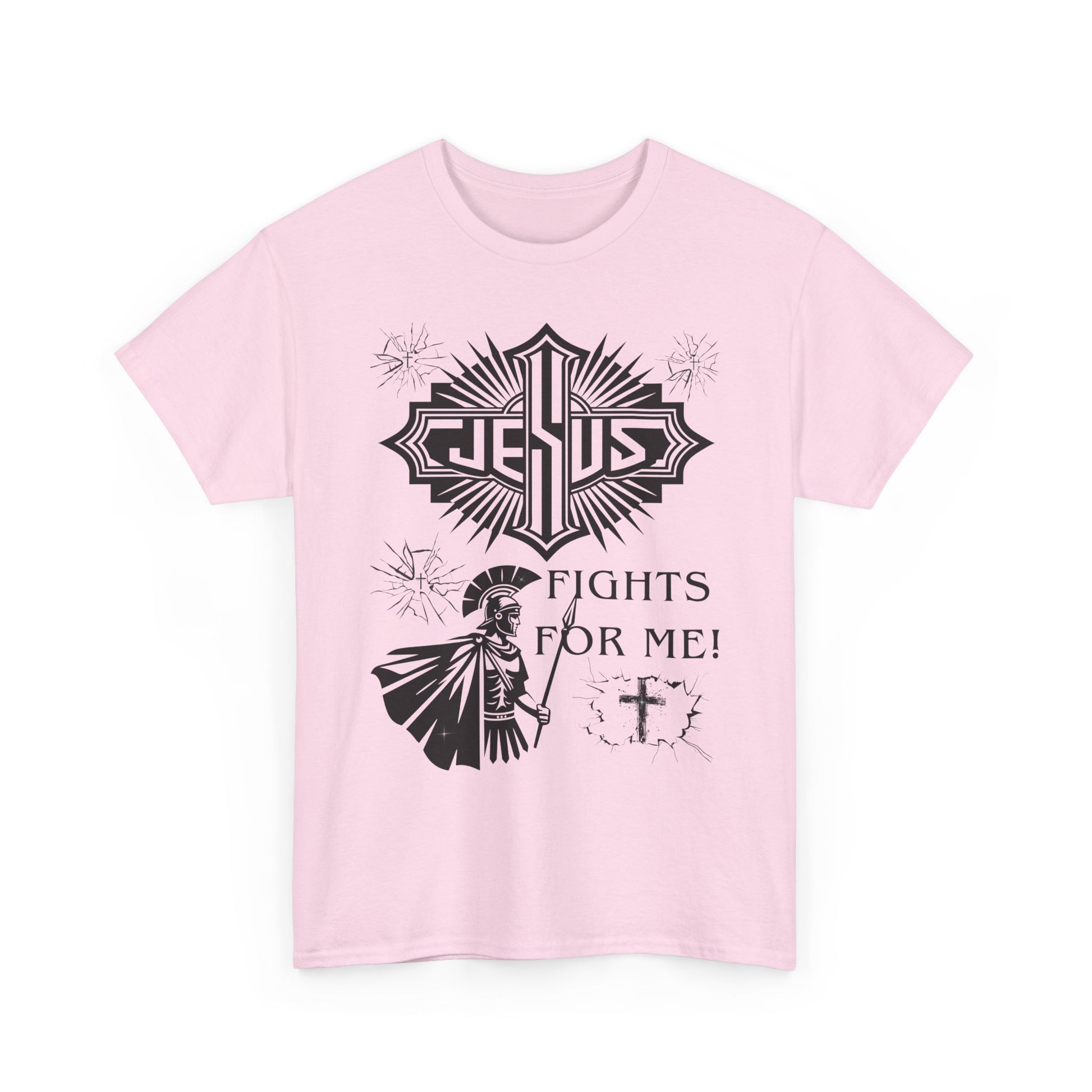 Jesus Fights For Me Cotton T-Shirt