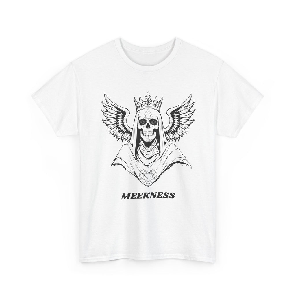 Skull Crown Wings Cotton Tee Shirt Transparent