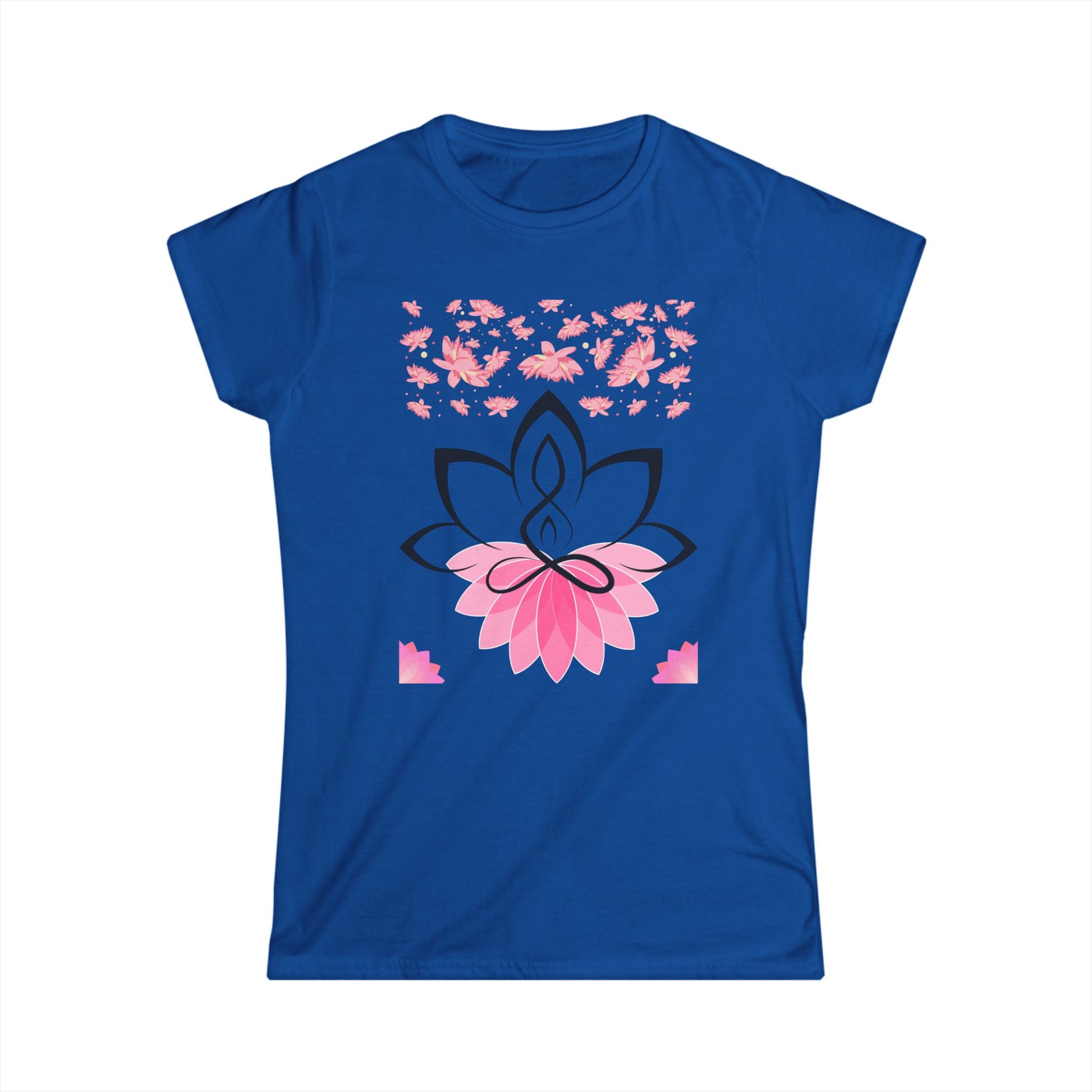 Women's Soft Style Tee Shirt Lotus Yoga