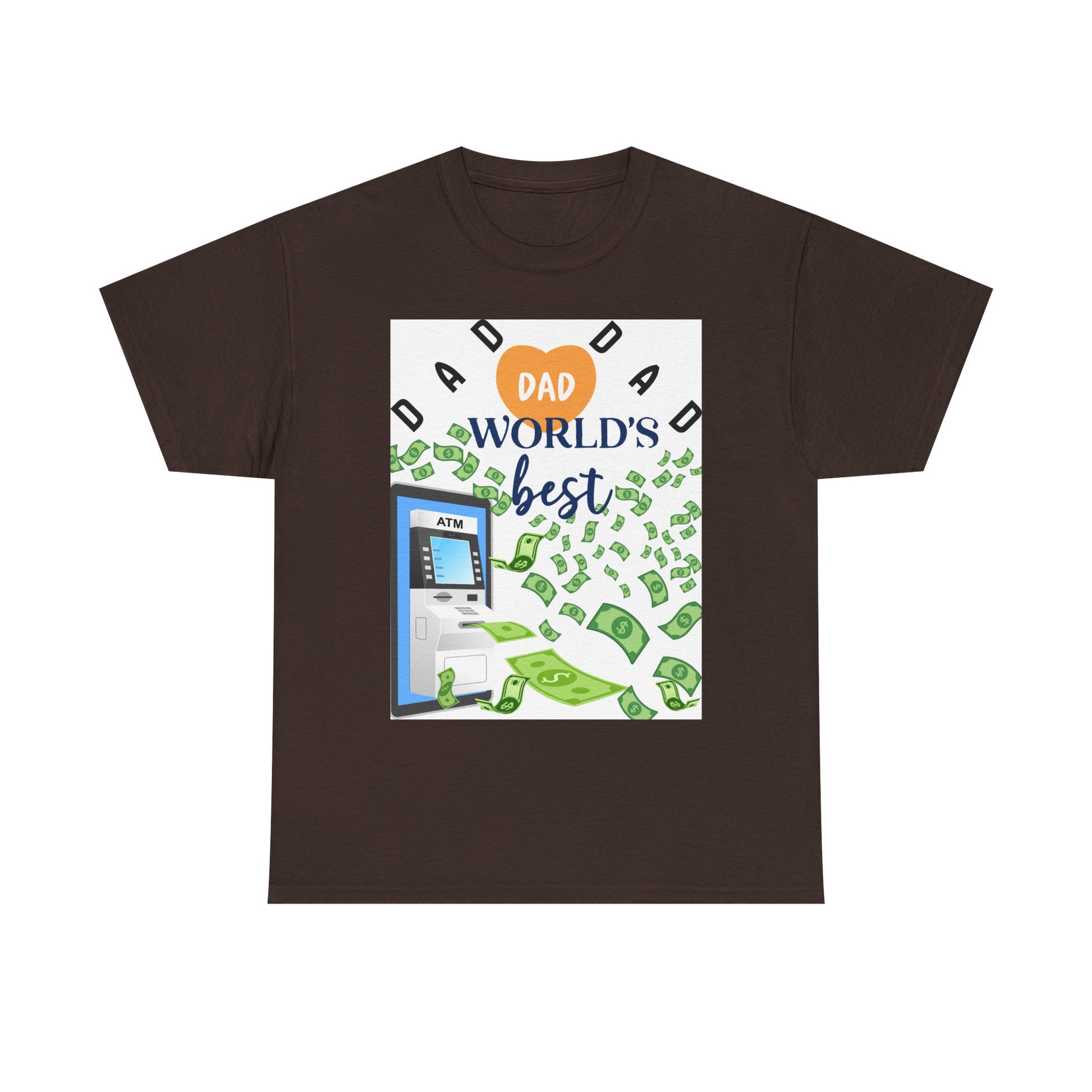 Dad World Best ATM Quality Cotton Tee Shirt