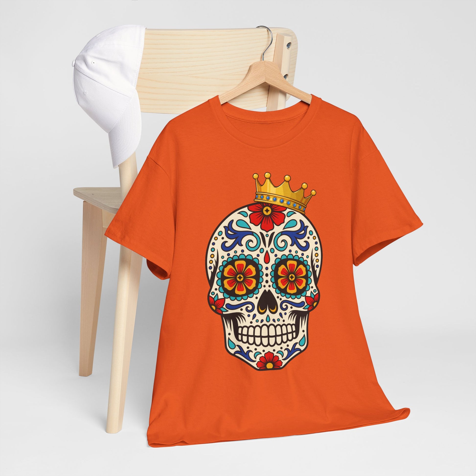Skull Crown Celebration Cotton Tee Shirt
