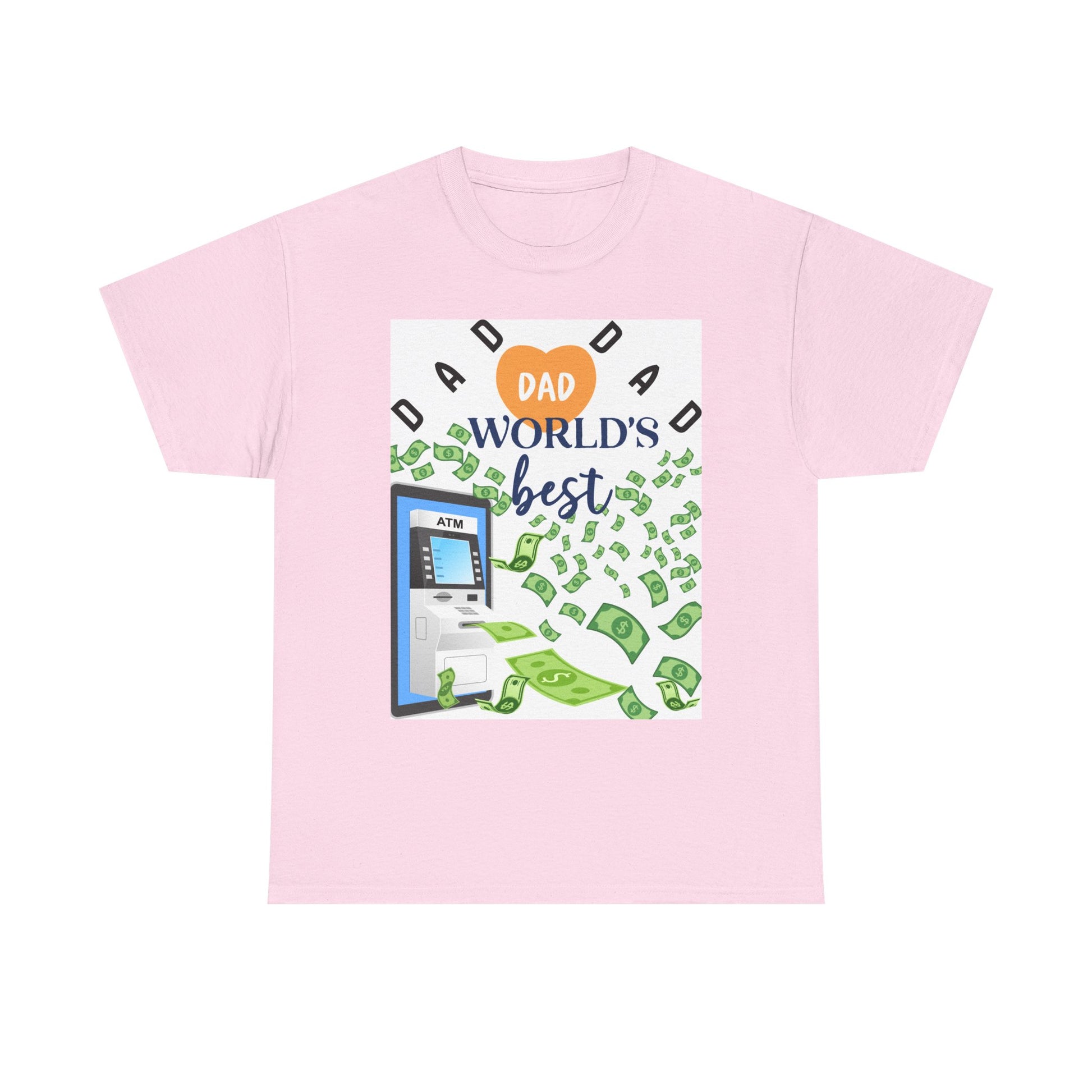 Dad World Best ATM Quality Cotton Tee Shirt