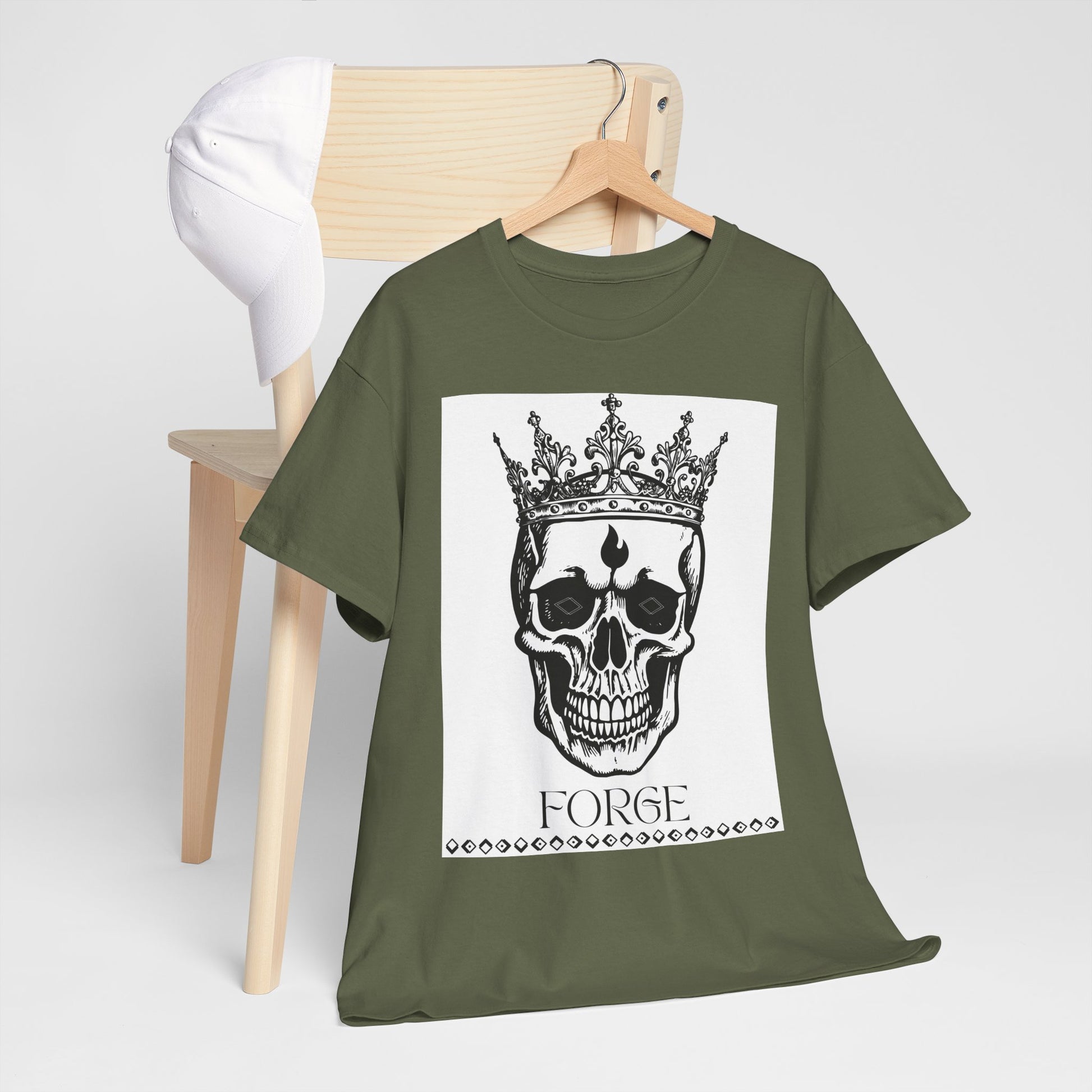 Skull "Forge" Cotton Tee Shirt