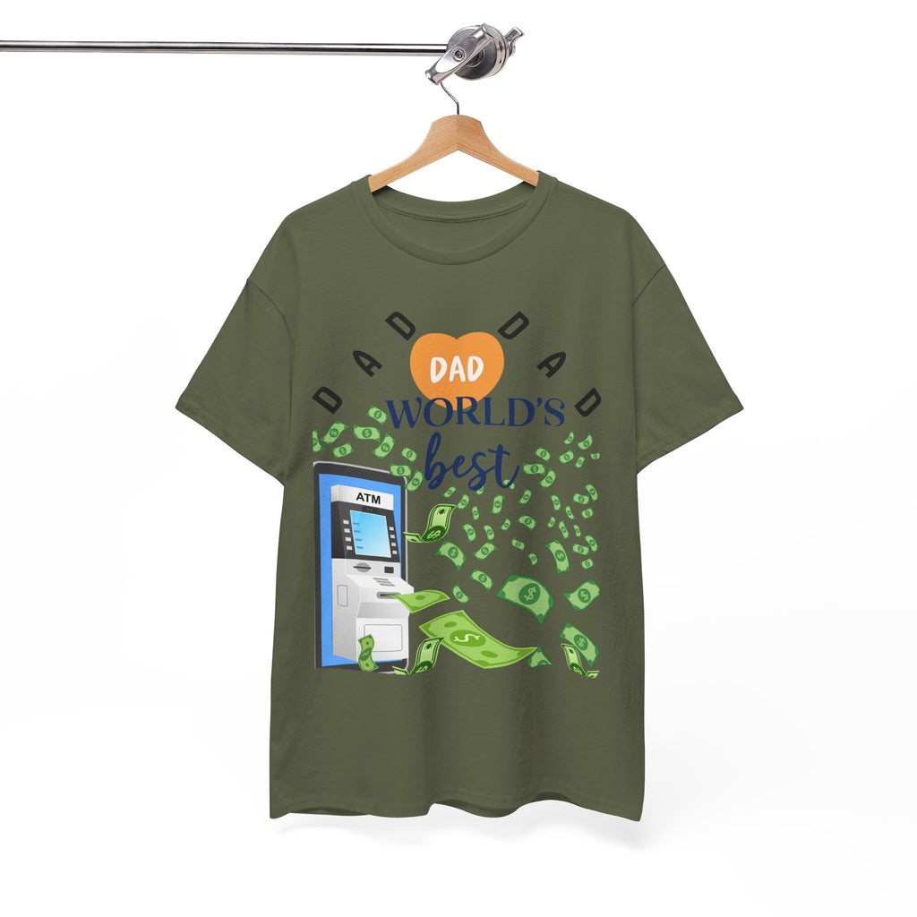 Dad Best ATM Heavy Cotton Tee Shirt Transparent