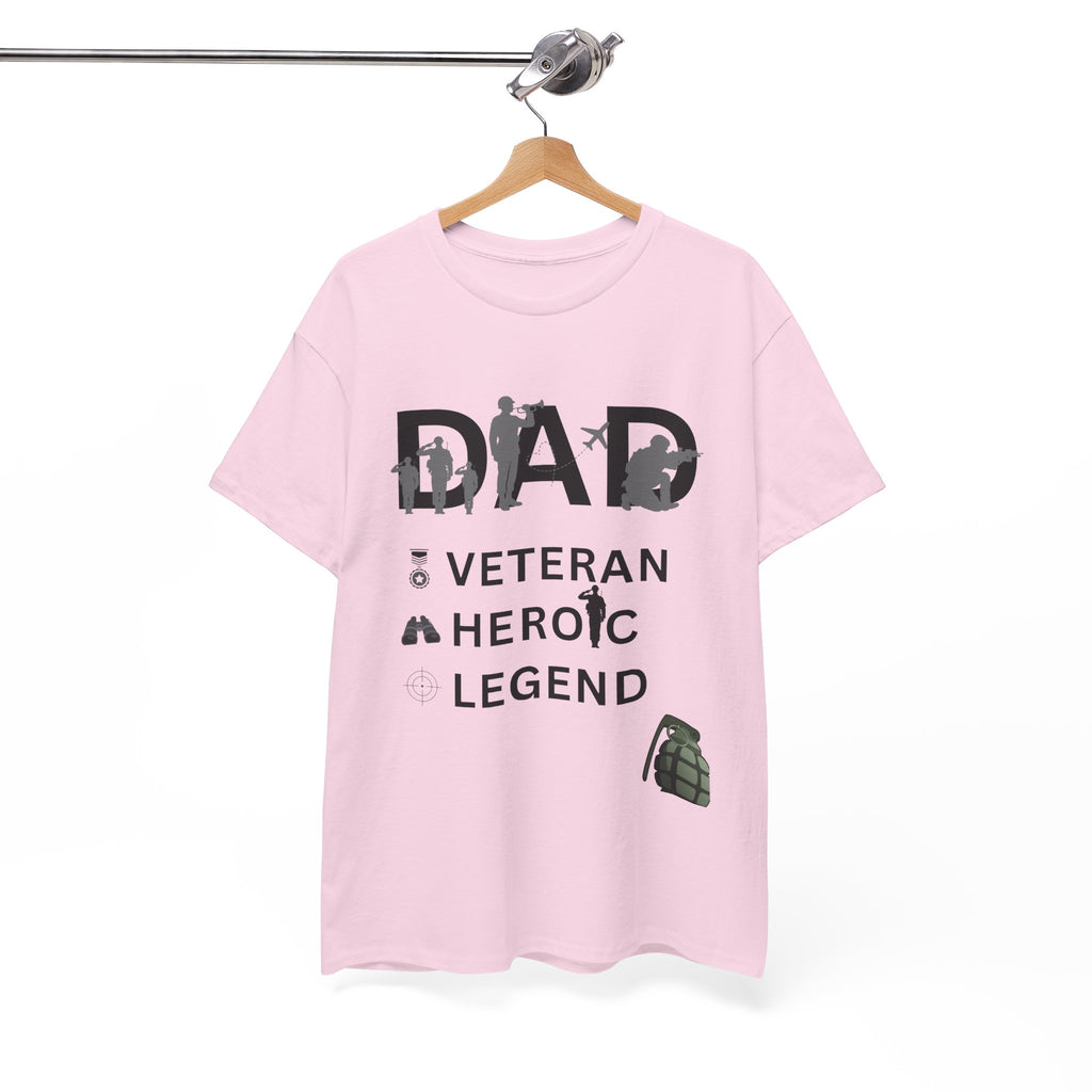 Dad Veteran Cotton Tee Shirt Transparent Background