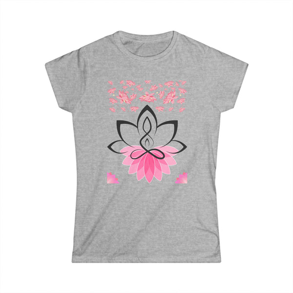 Women's Soft Style Tee Shirt Lotus Yoga