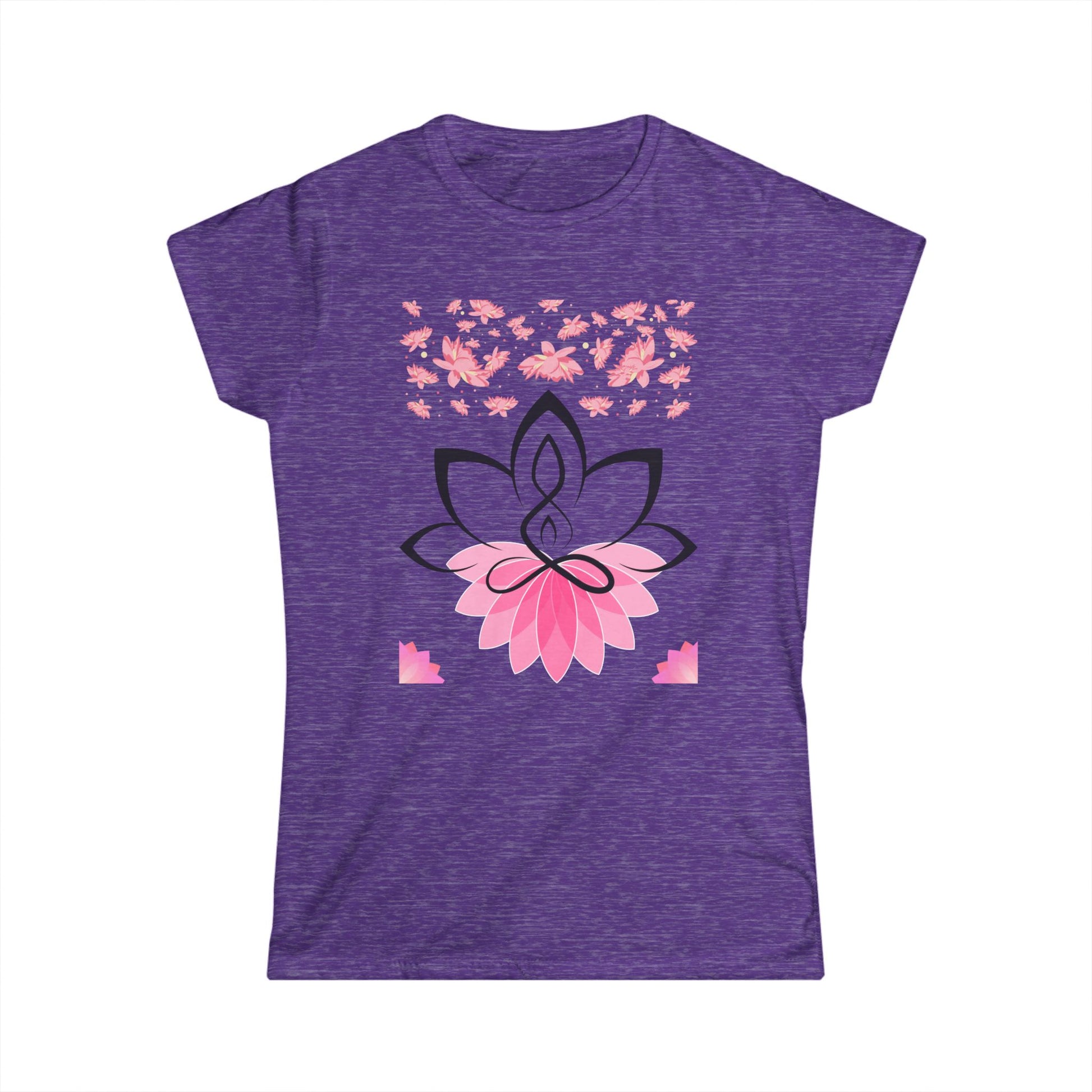 Women's Soft Style Tee Shirt Lotus Yoga