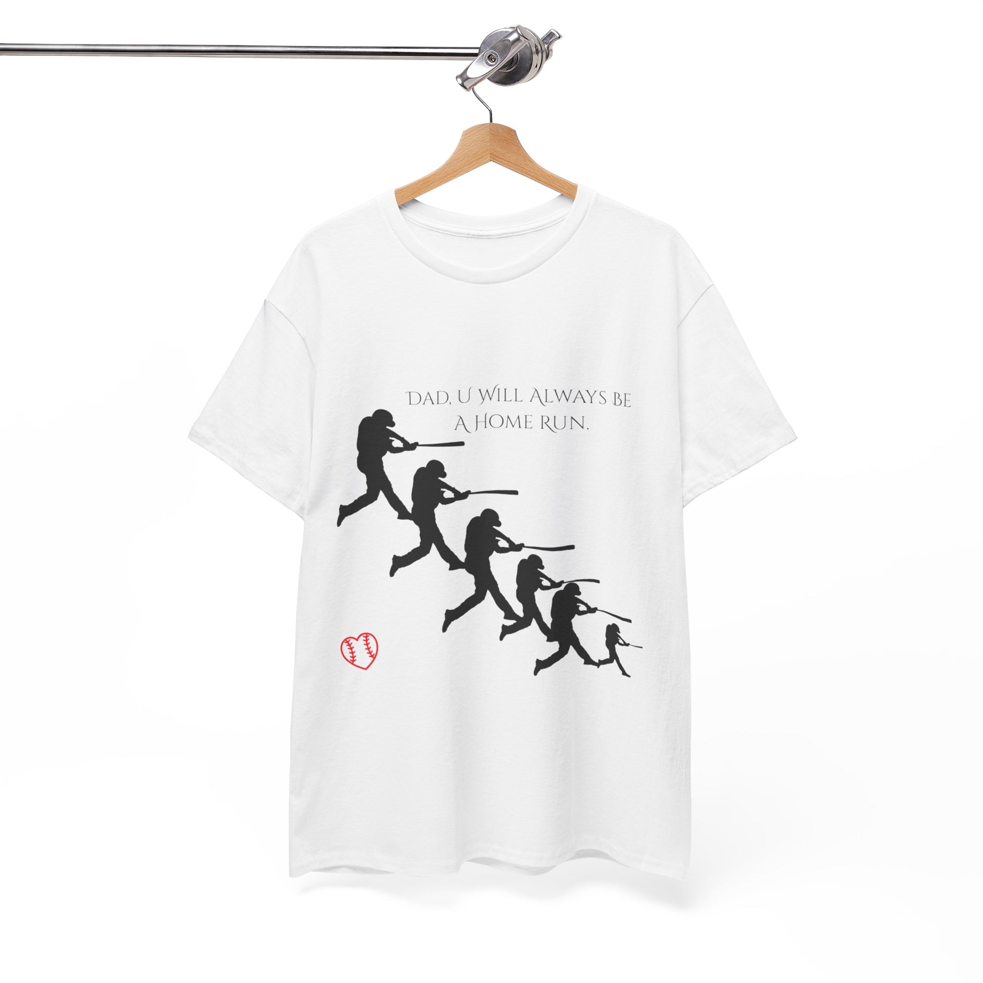 Dad You Are A Home Run Heavy Cotton Tee Shirt