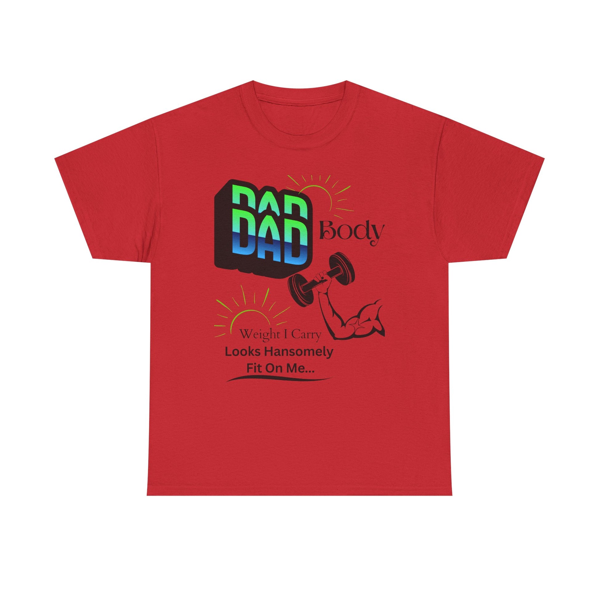 Hansomely Fit Dad Cotton Crew Tee Shirt Transparent Dseign