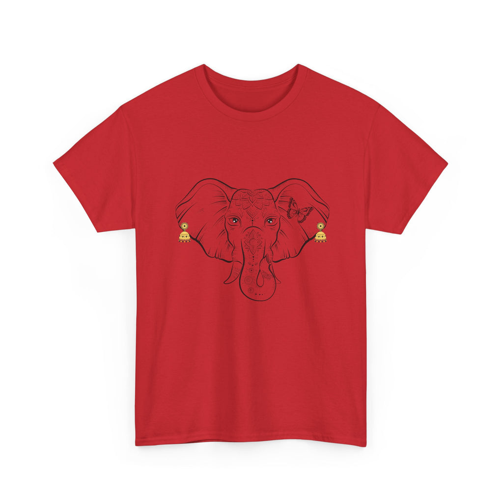 Elephant With Earrings Heavy Cotton Shirt