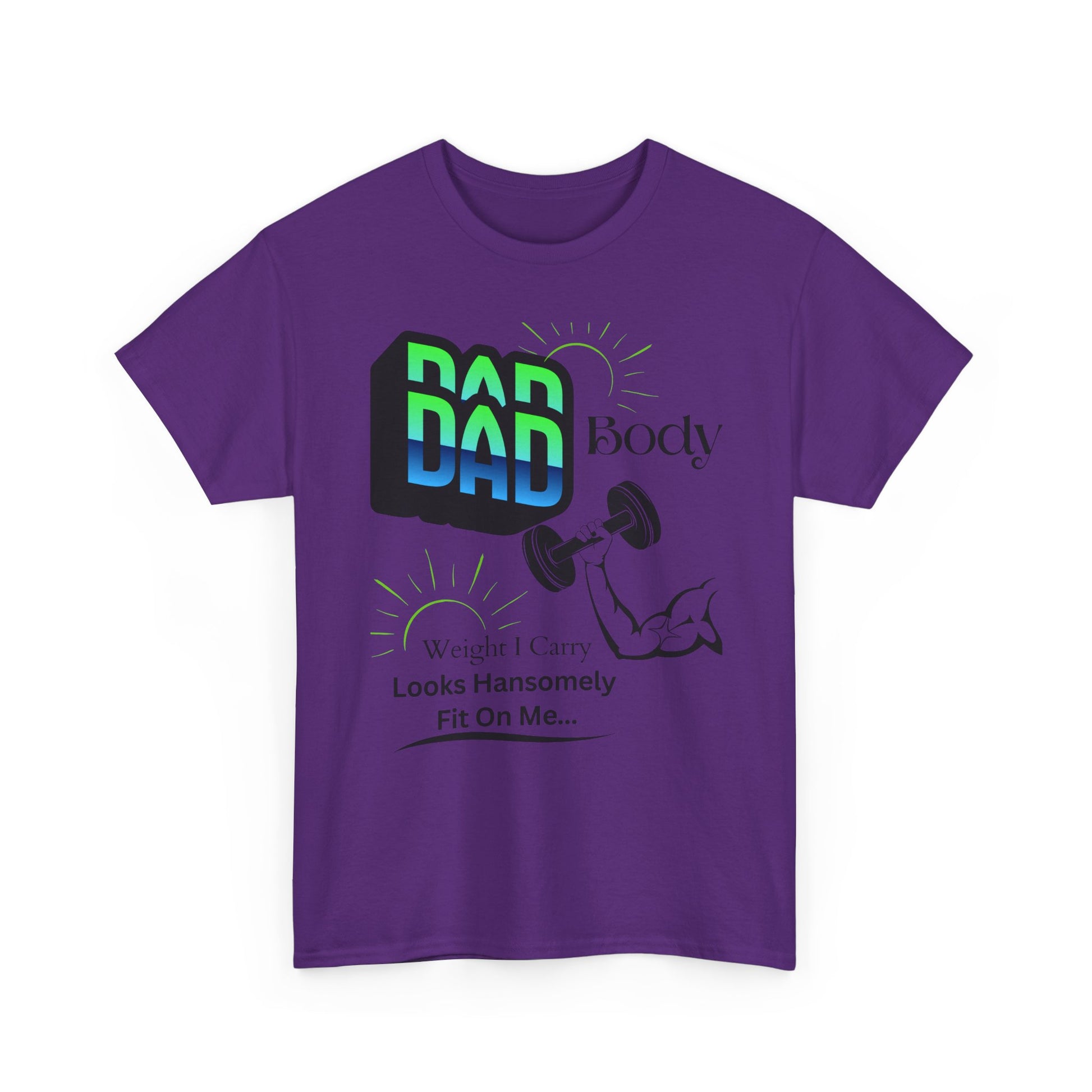 Hansomely Fit Dad Cotton Crew Tee Shirt Transparent Dseign