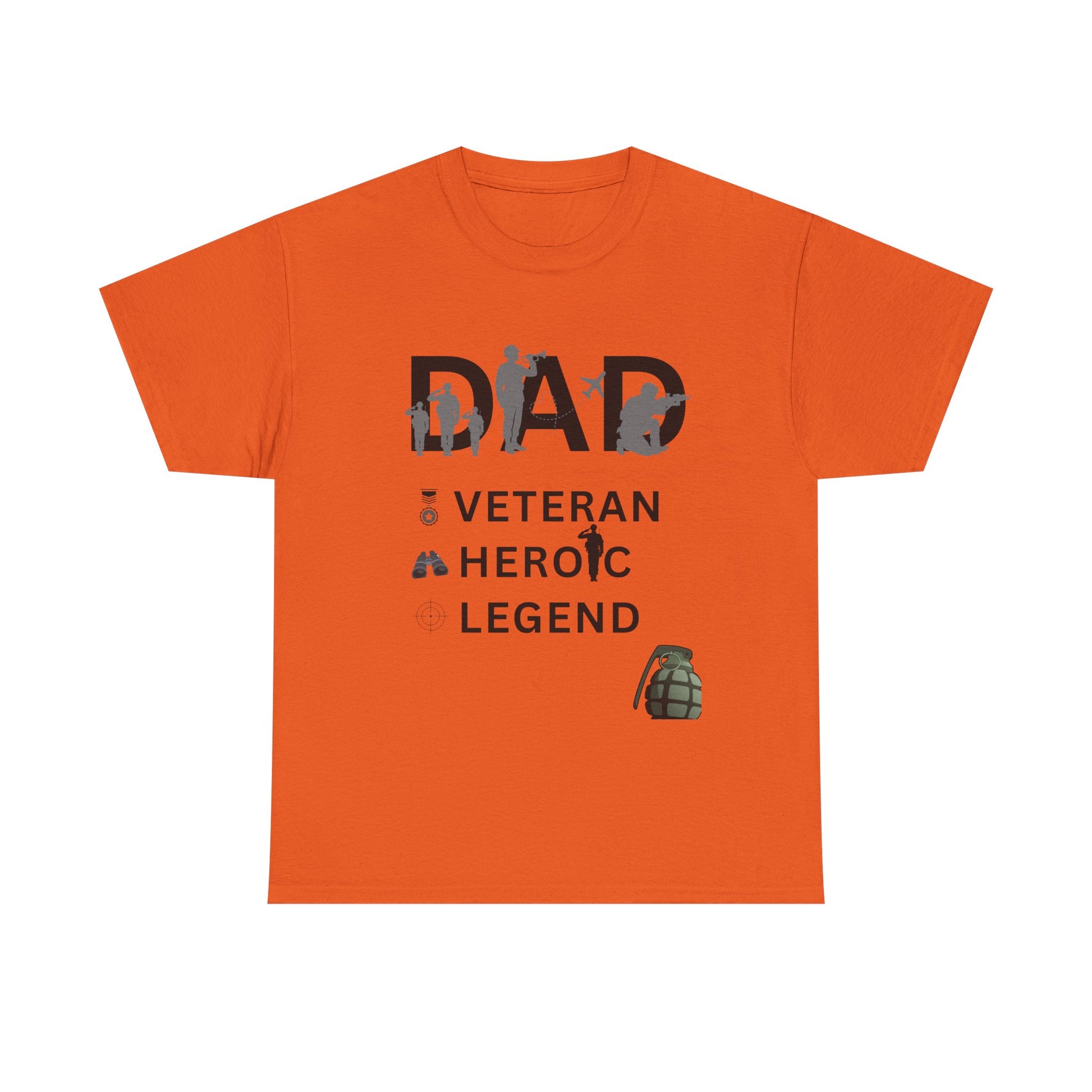 Dad Veteran Cotton Tee Shirt Transparent Background