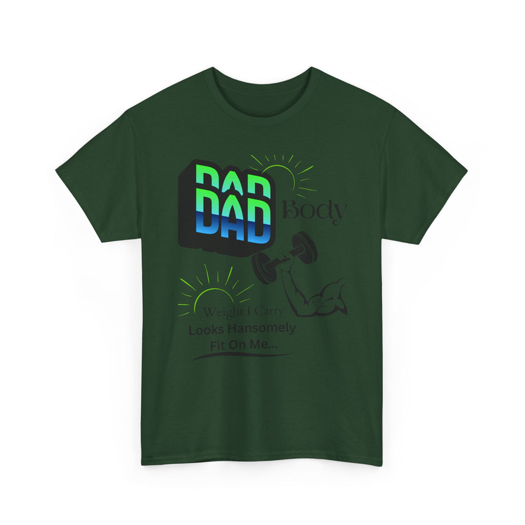 Hansomely Fit Dad Cotton Crew Tee Shirt Transparent Dseign