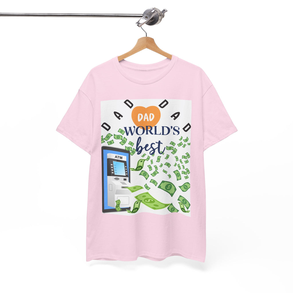 Dad World Best ATM Quality Cotton Tee Shirt