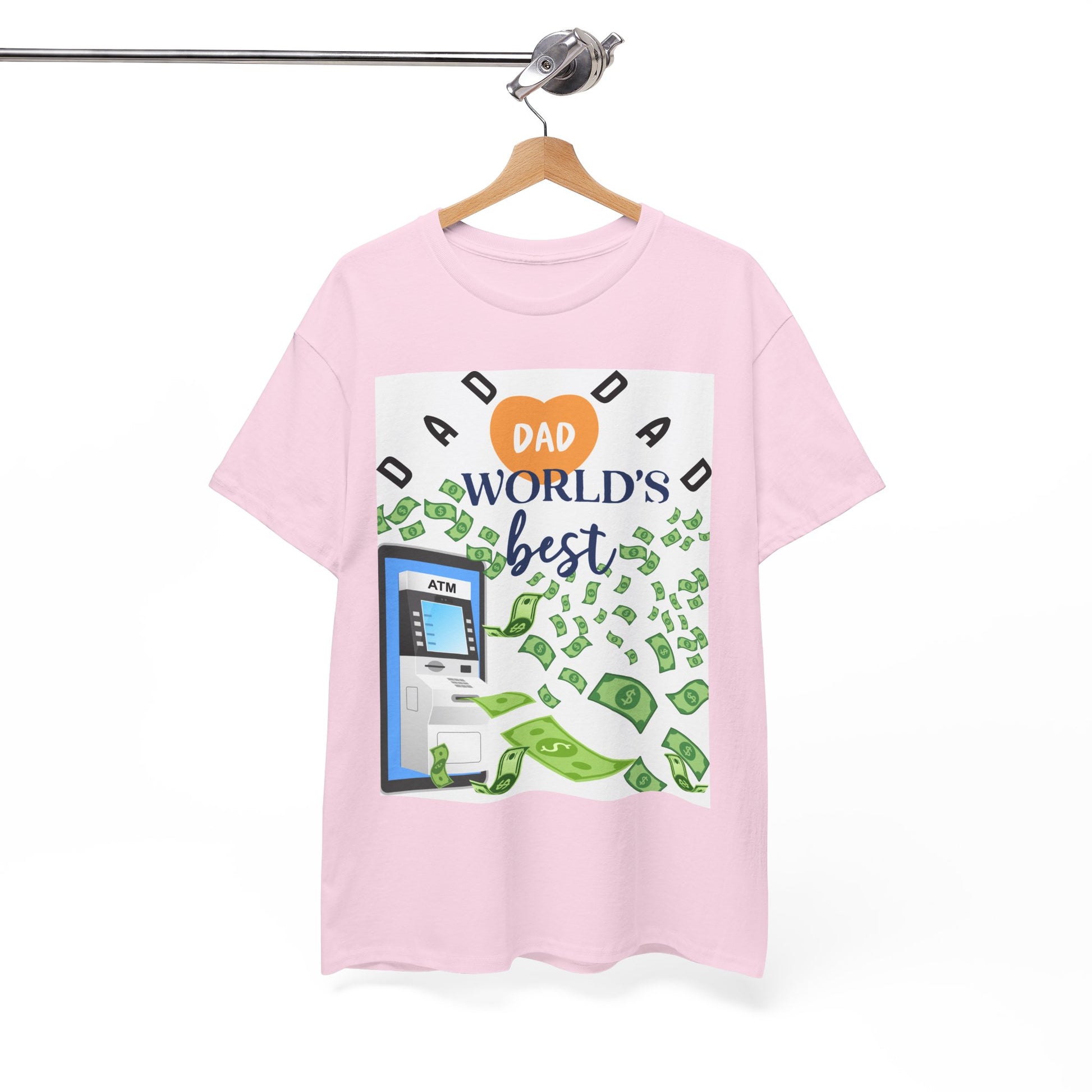 Dad World Best ATM Quality Cotton Tee Shirt