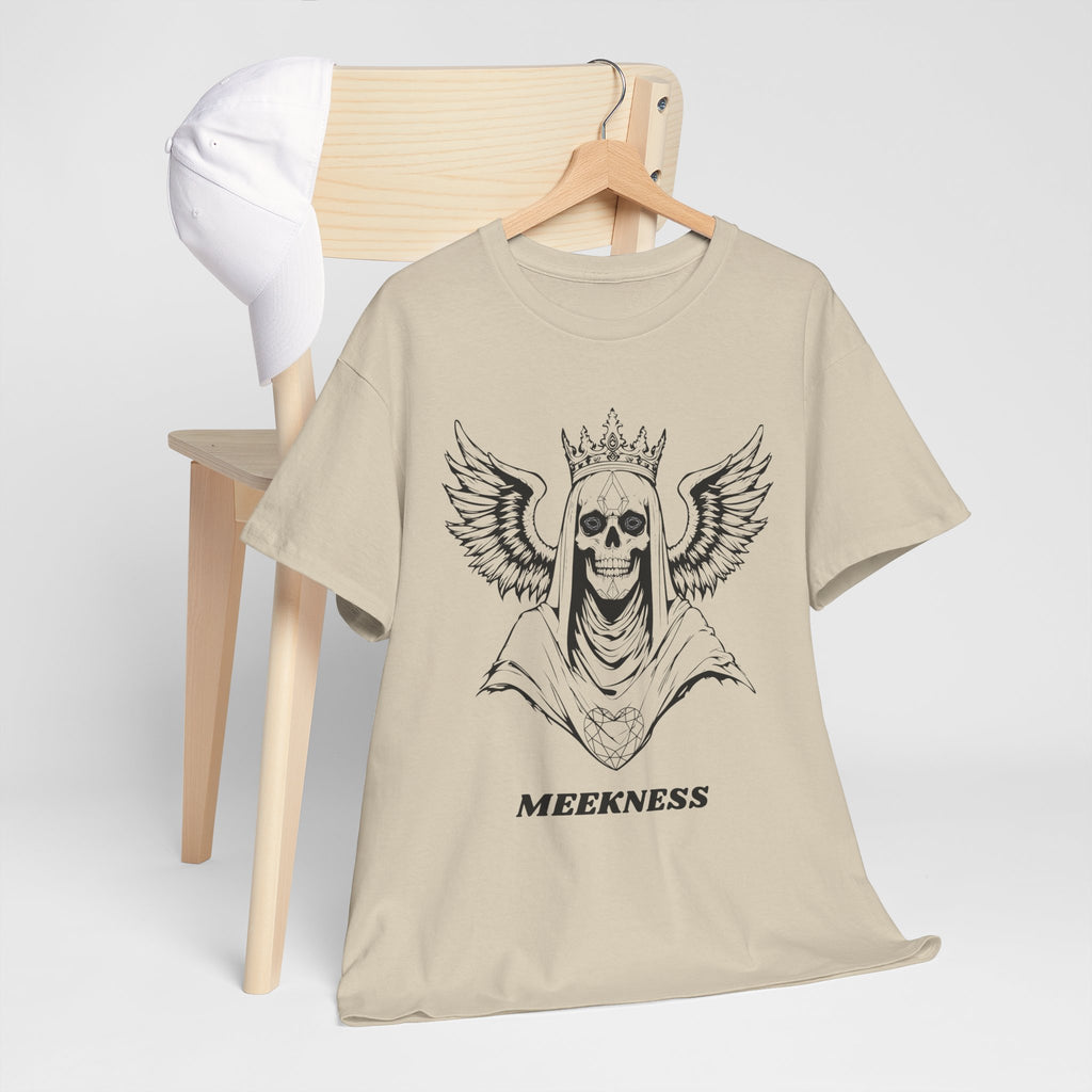 Skull Crown Wings Cotton Tee Shirt Transparent