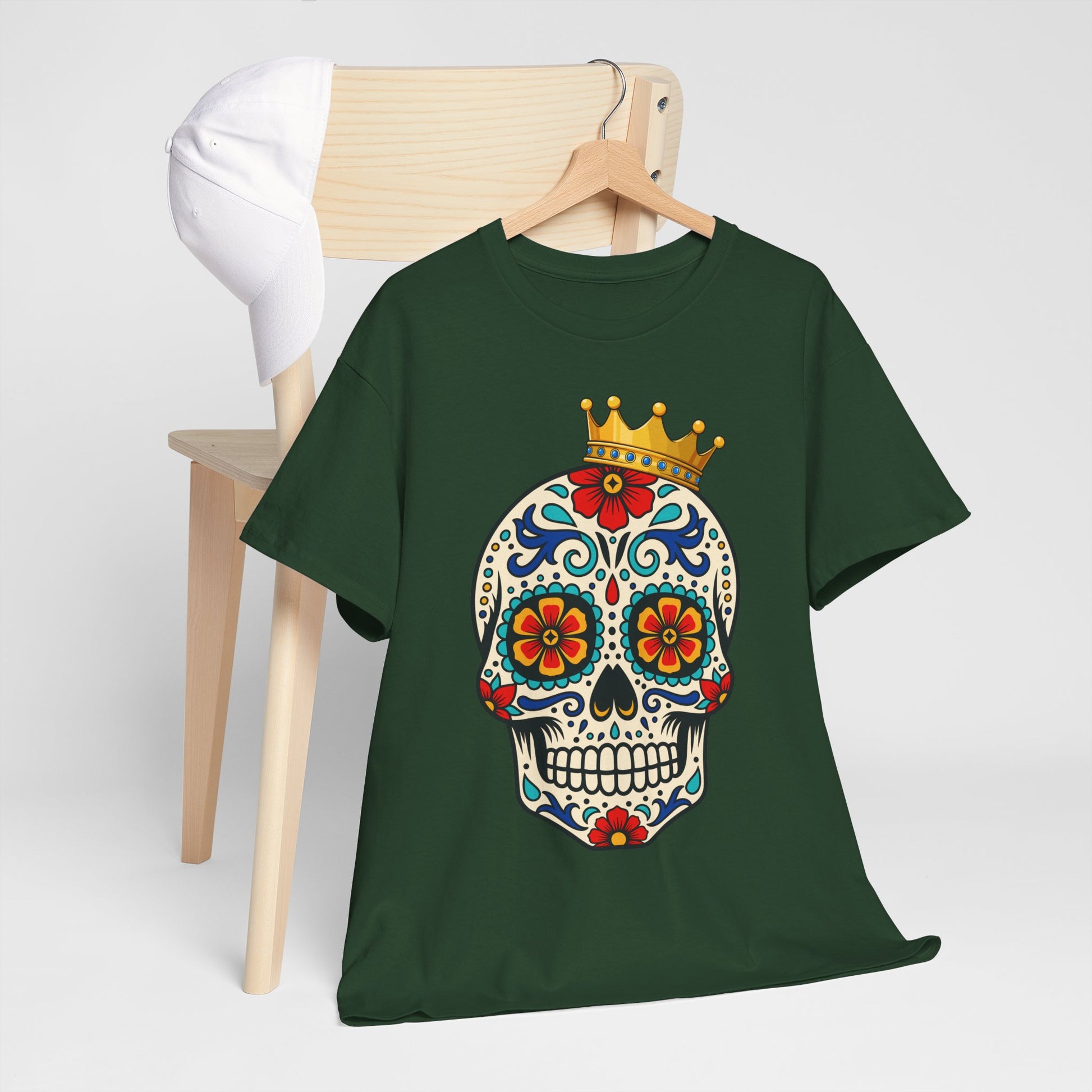 Skull Crown Celebration Cotton Tee Shirt