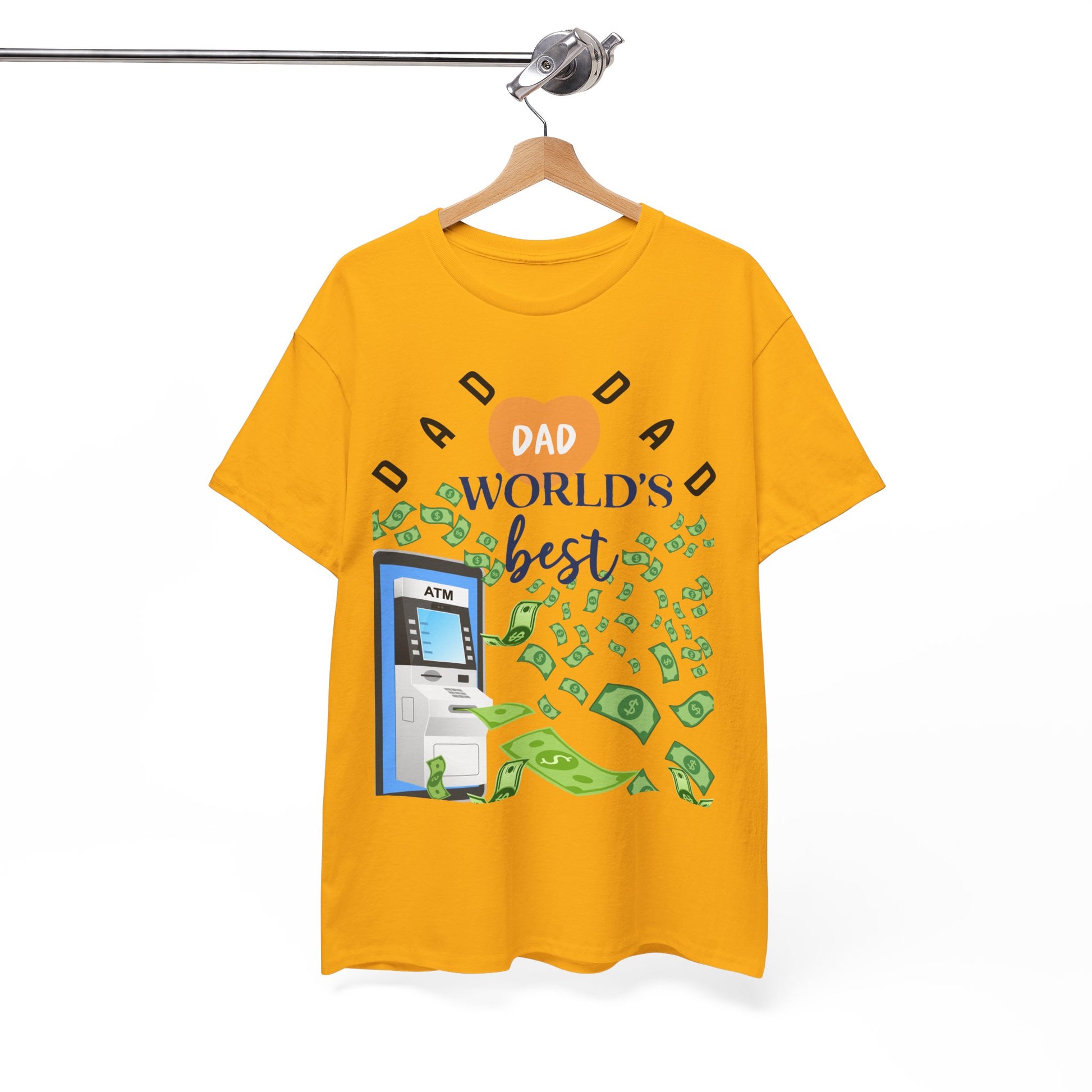 Dad Best ATM Heavy Cotton Tee Shirt Transparent