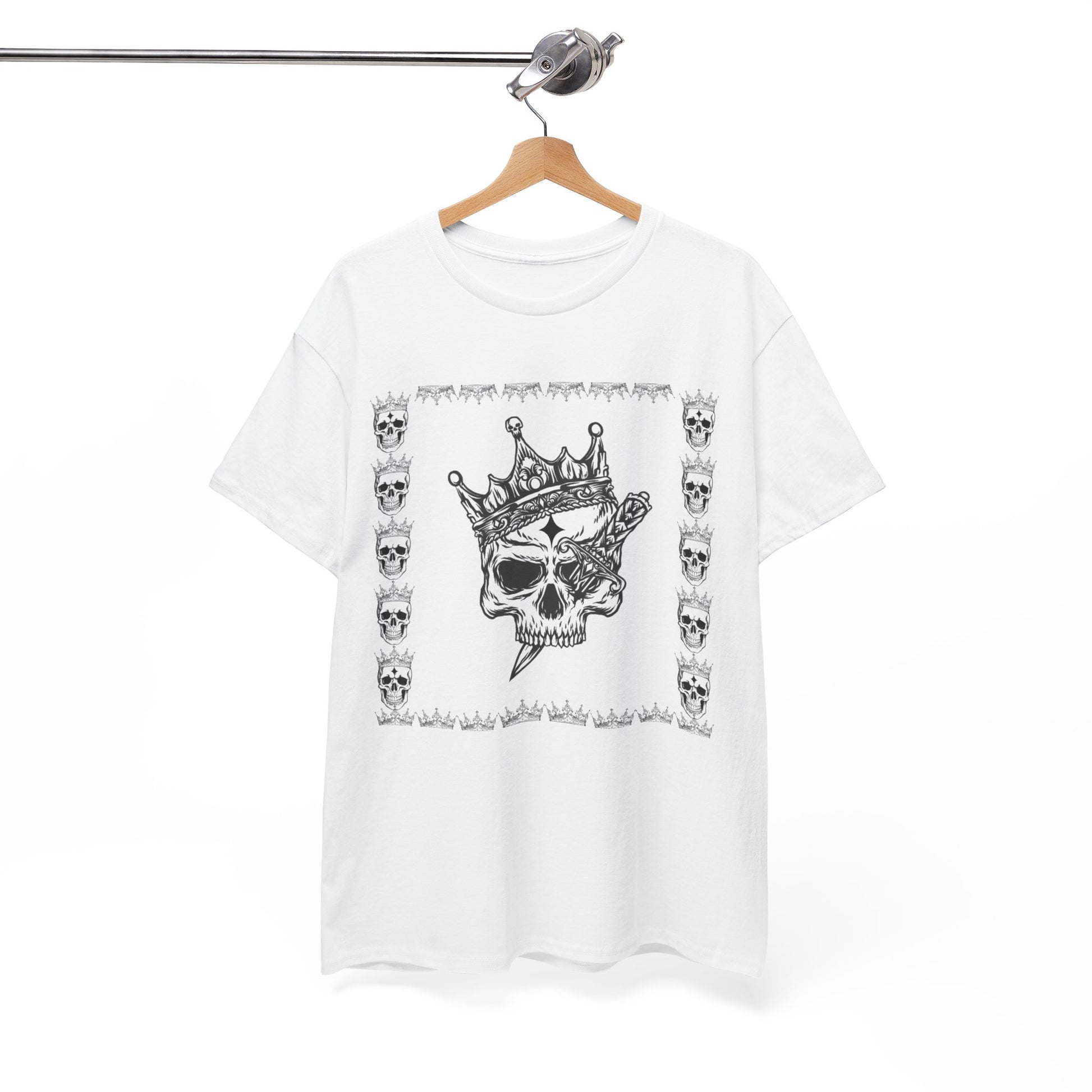 Dagger Crown Skull Cotton Tee Shirt