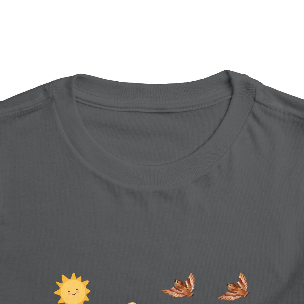 Toddler Short Sleeve Tee Shirt Cubs In Flower Bush