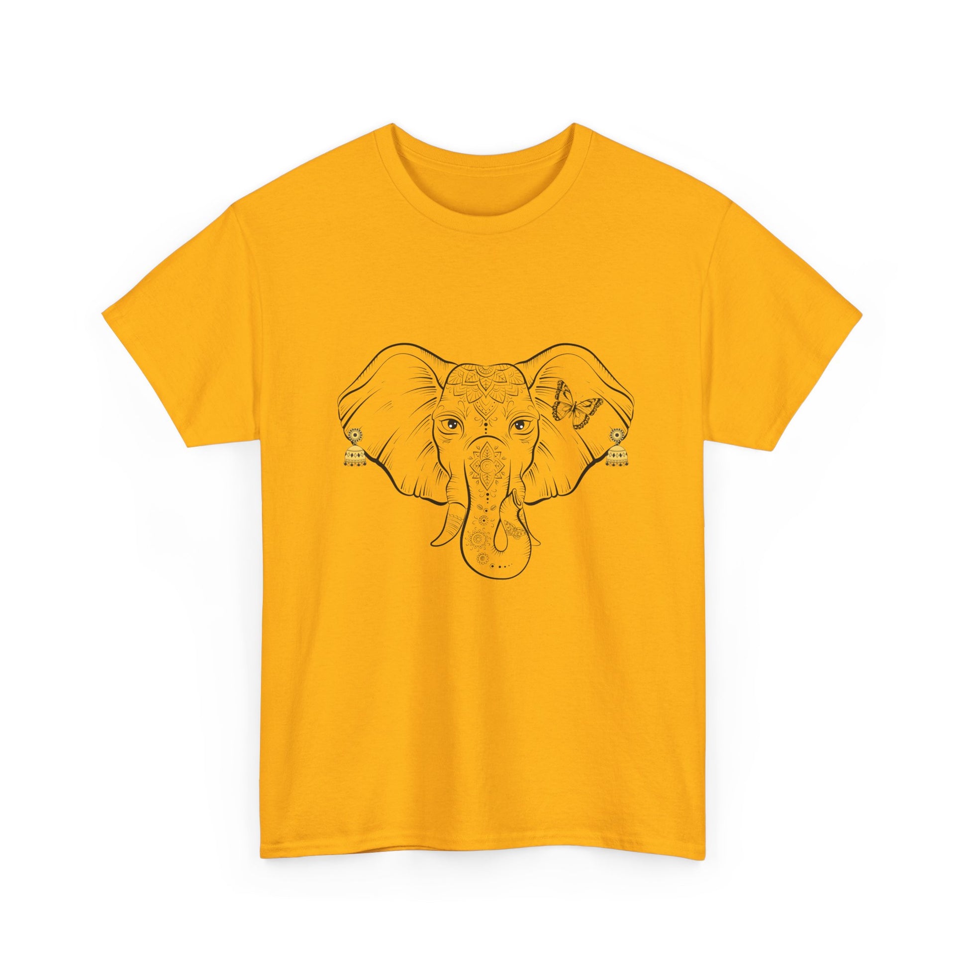 Elephant With Earrings Heavy Cotton Shirt