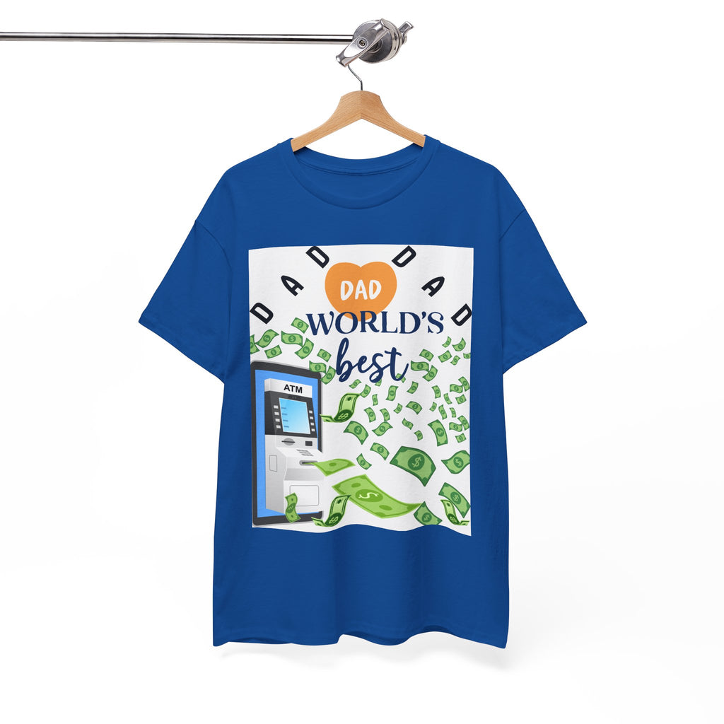 Dad World Best ATM Quality Cotton Tee Shirt