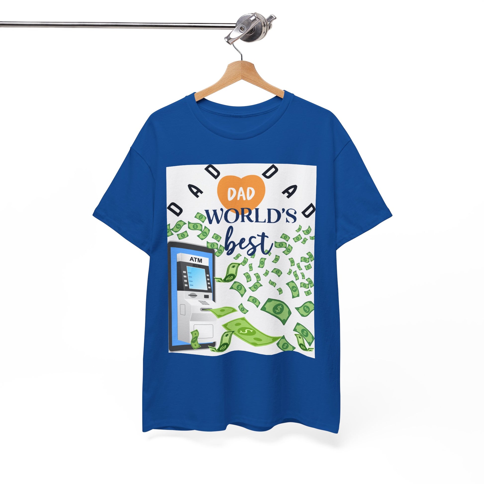 Dad World Best ATM Quality Cotton Tee Shirt