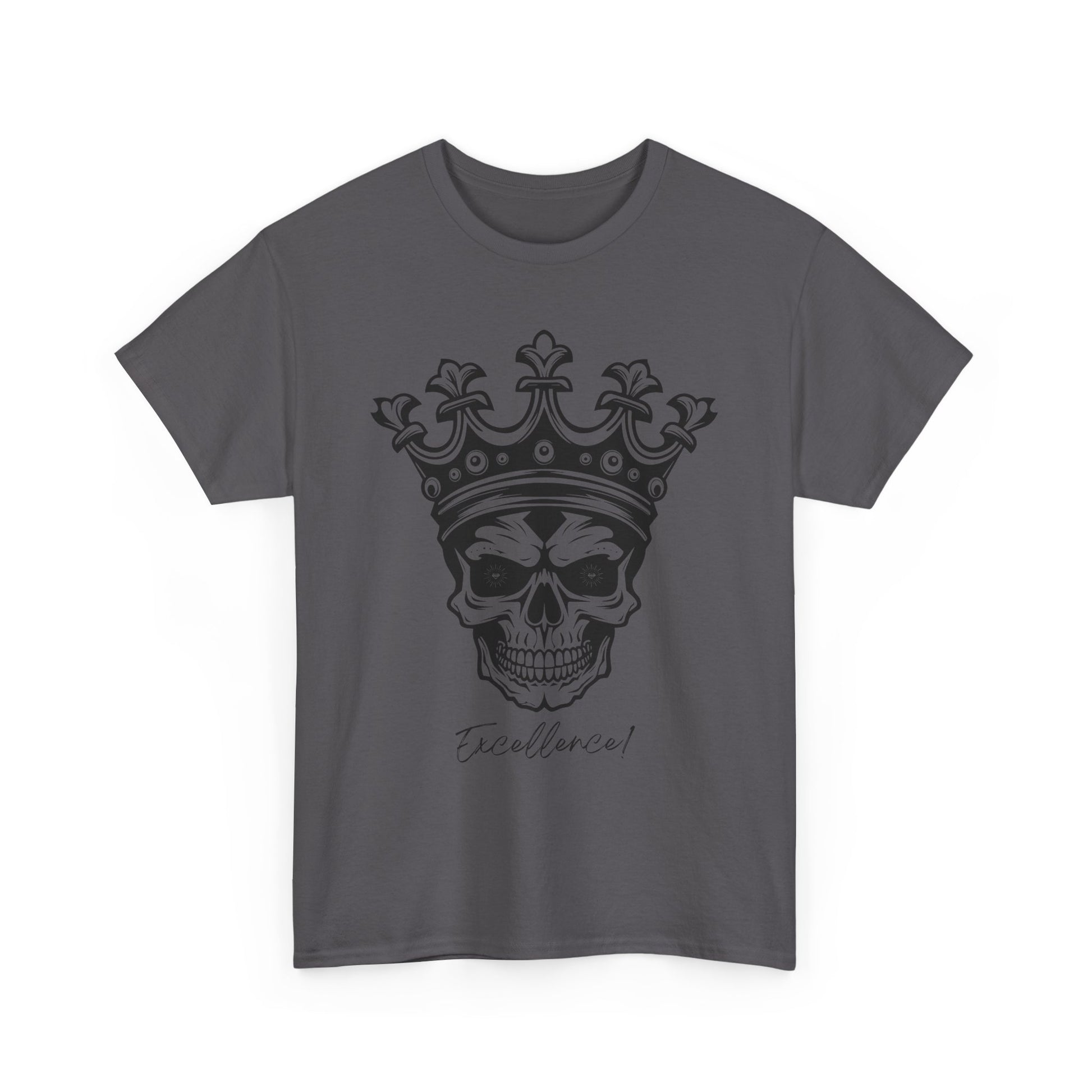 Skull "Excellence" Cotton Tee Shirt Transparent