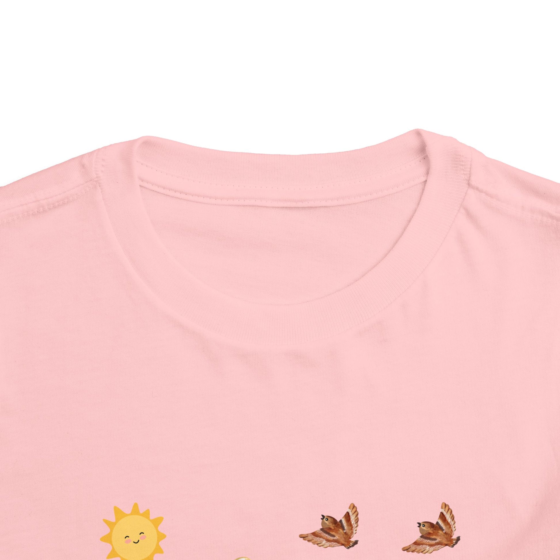 Toddler Short Sleeve Tee Shirt Cubs In Flower Bush