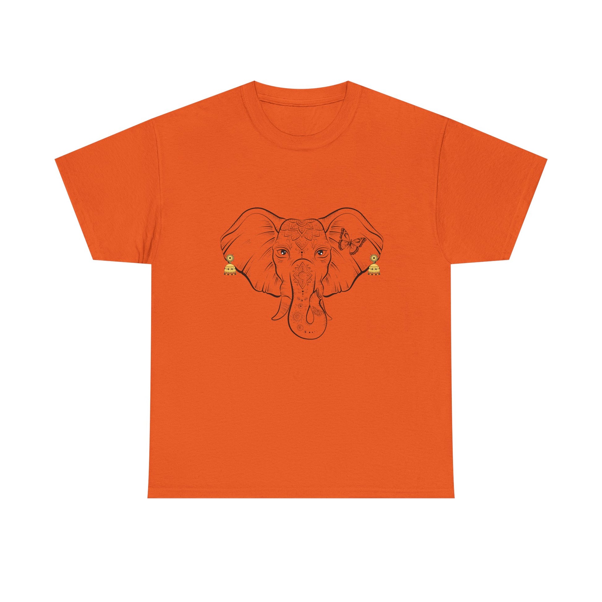 Elephant With Earrings Heavy Cotton Shirt