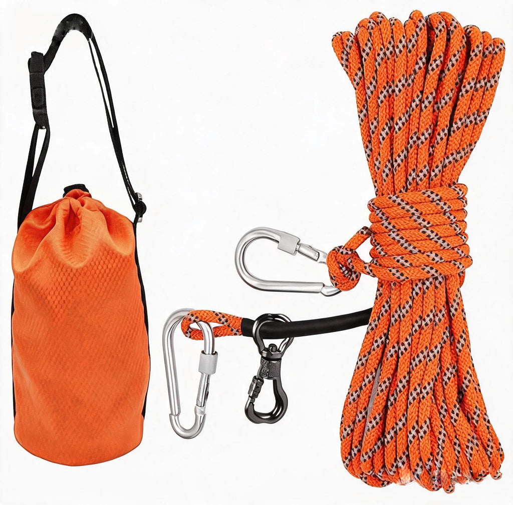 Portable Dog Trolley Cable Heavy Duty Dog Tie Out Overhead System Outdoor Camping Running Lead with Carry Bag for Large Dogs