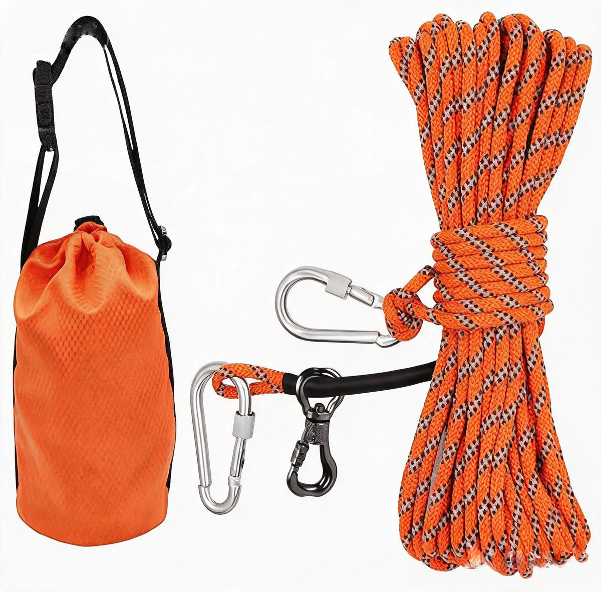Portable Dog Trolley Cable Heavy Duty Dog Tie Out Overhead System Outdoor Camping Running Lead with Carry Bag for Large Dogs