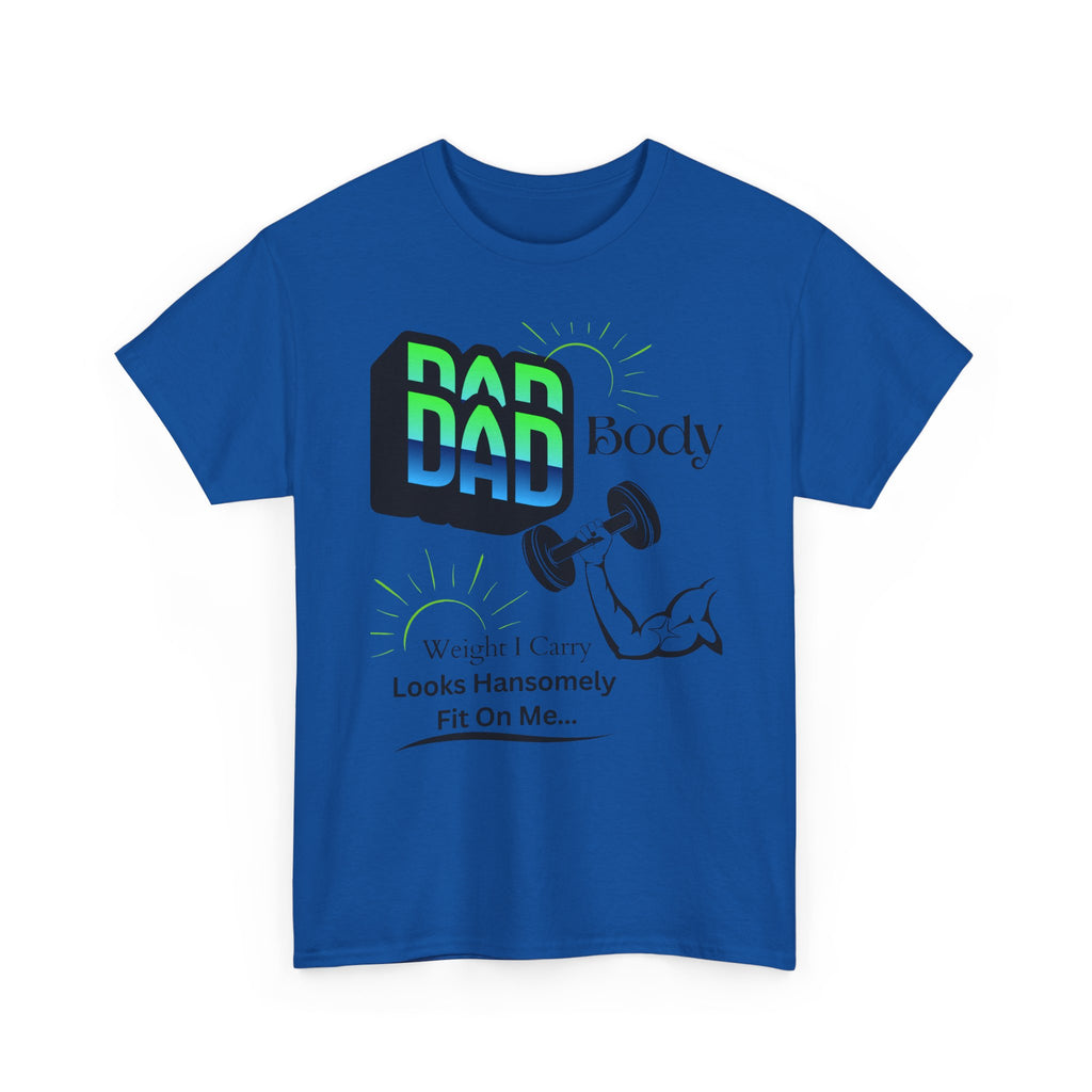 Hansomely Fit Dad Cotton Crew Tee Shirt Transparent Dseign