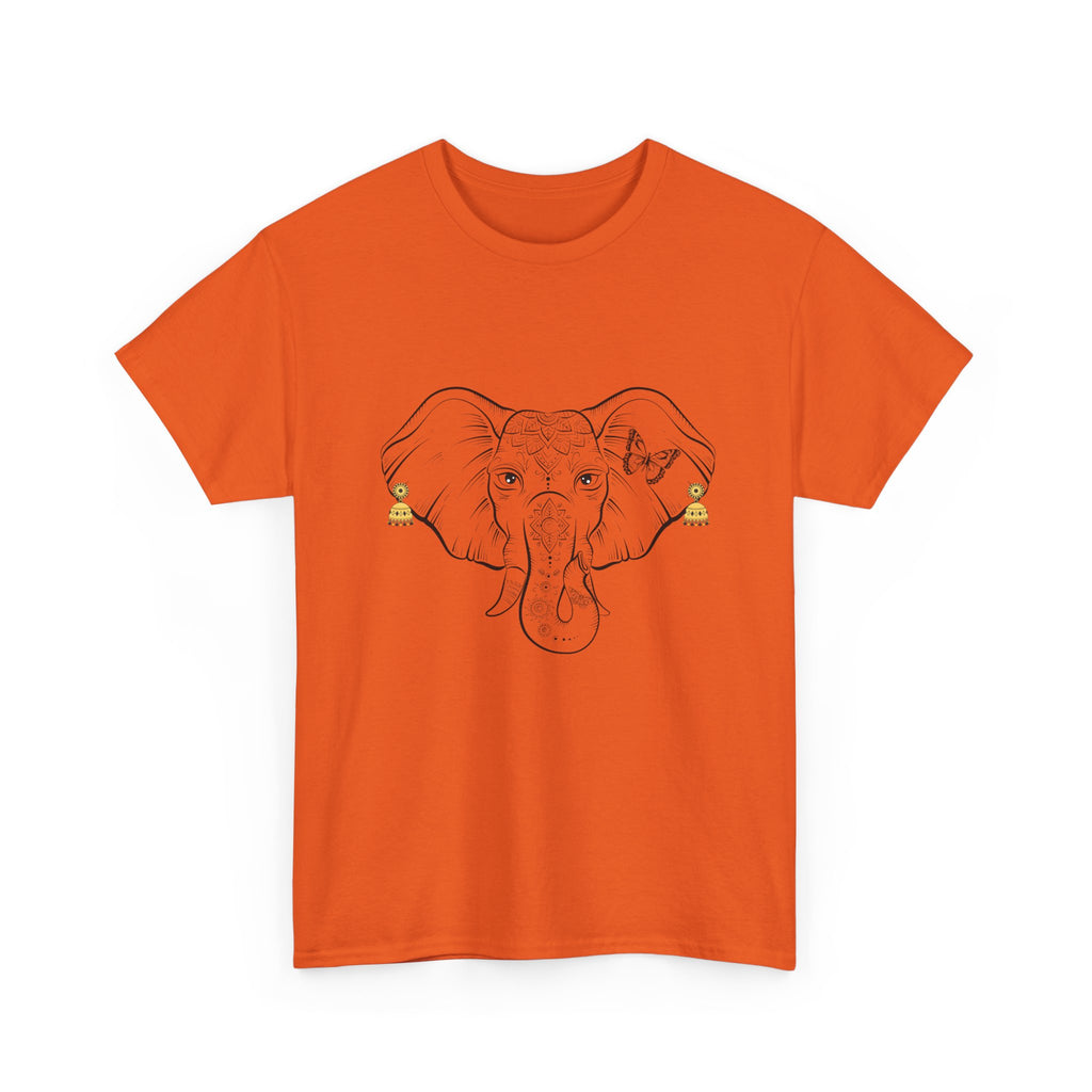 Elephant With Earrings Heavy Cotton Shirt